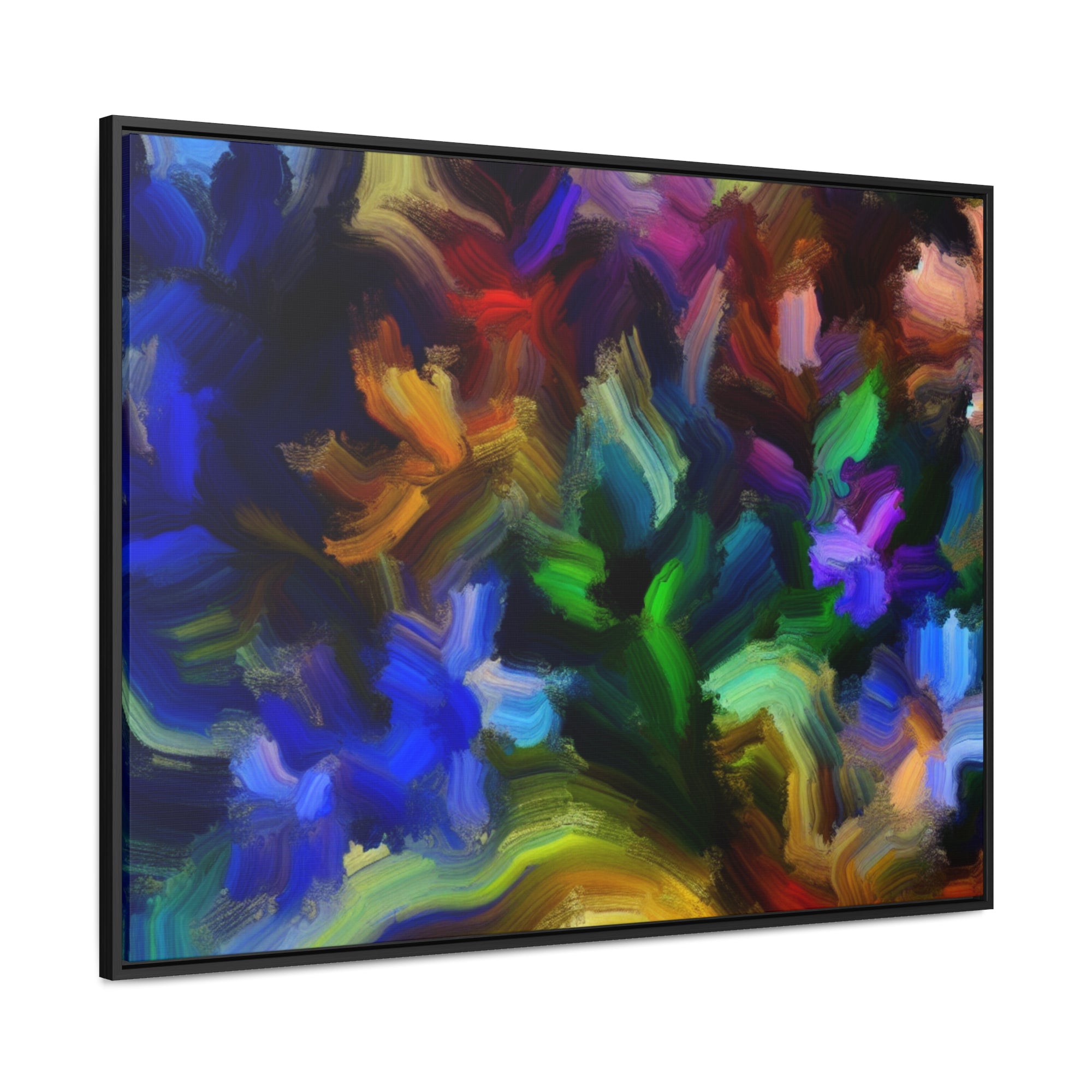 Vibrant Whispers of Flora | Framed Canvas