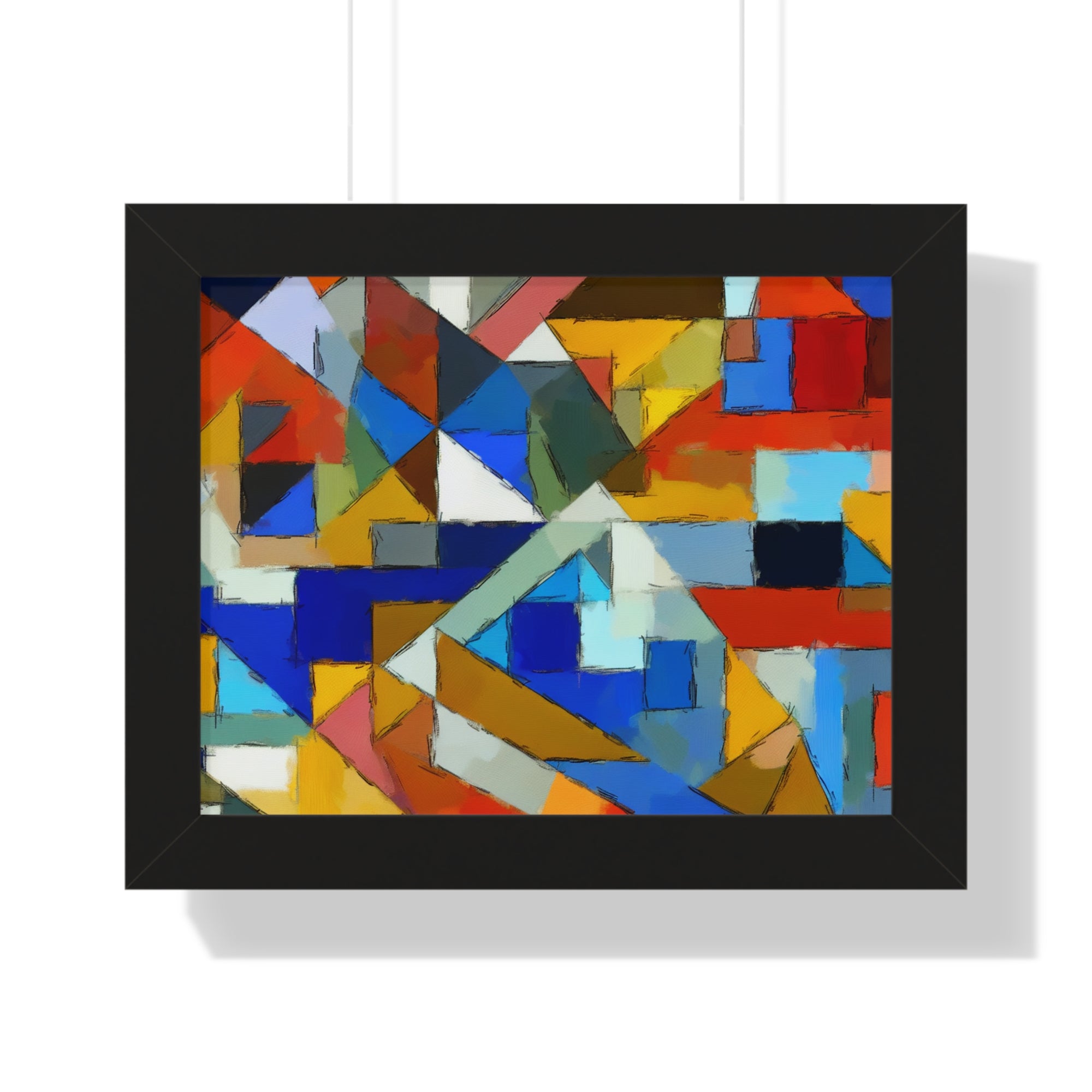 Geometric Pulse and Color | Framed Print