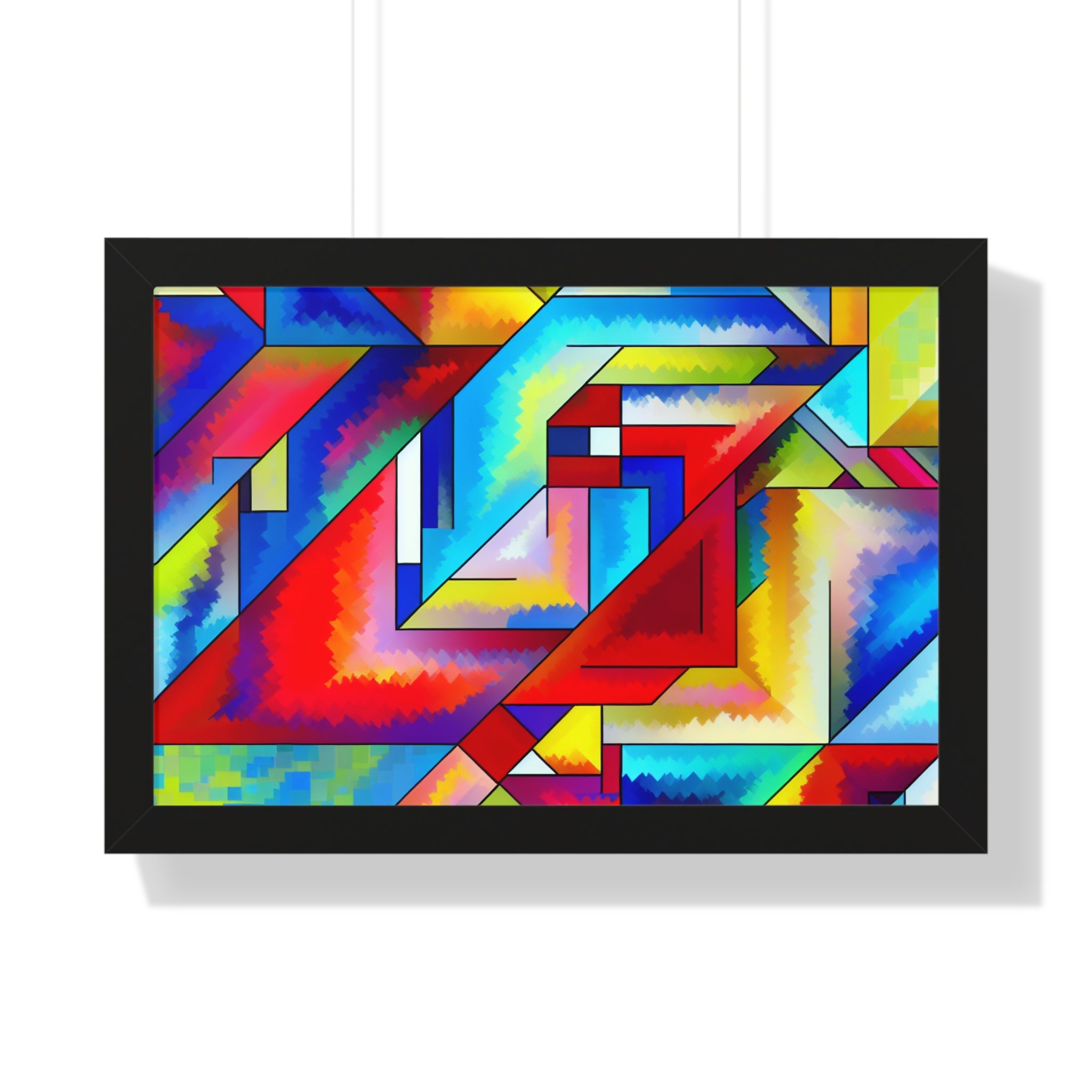 Energetic Harmony in Shapes | Framed Print