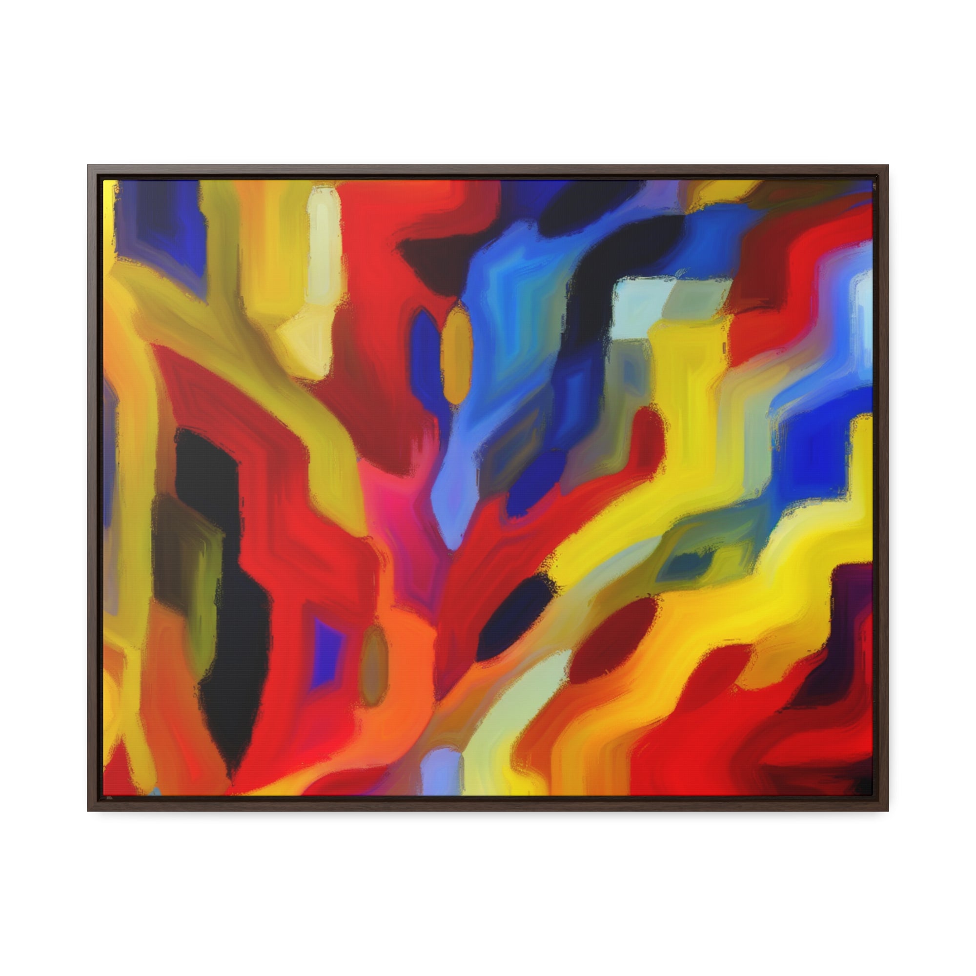 Chromatic Chaos Unveiled | Framed Canvas