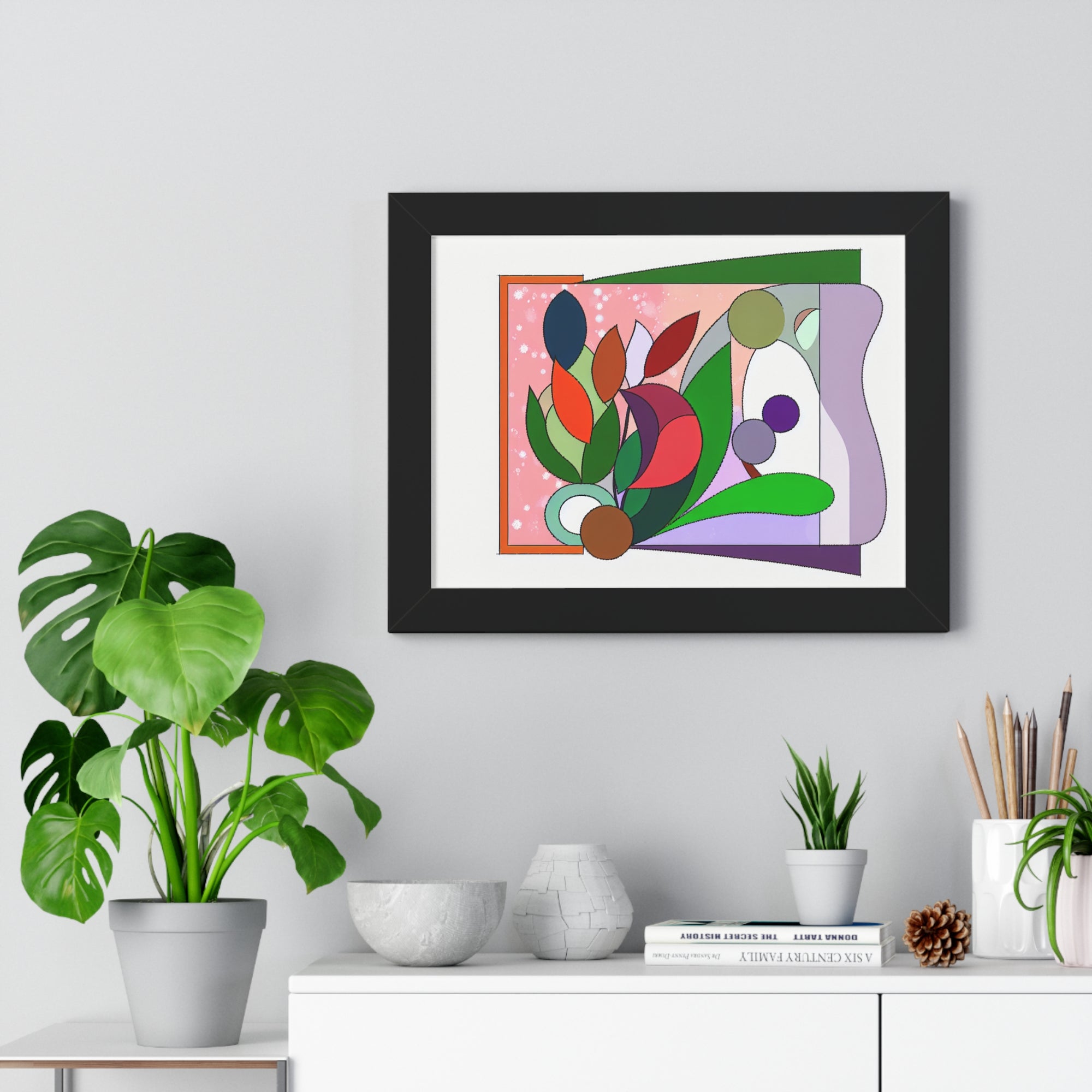 Verdant Whispers and Blooms | Framed Print
