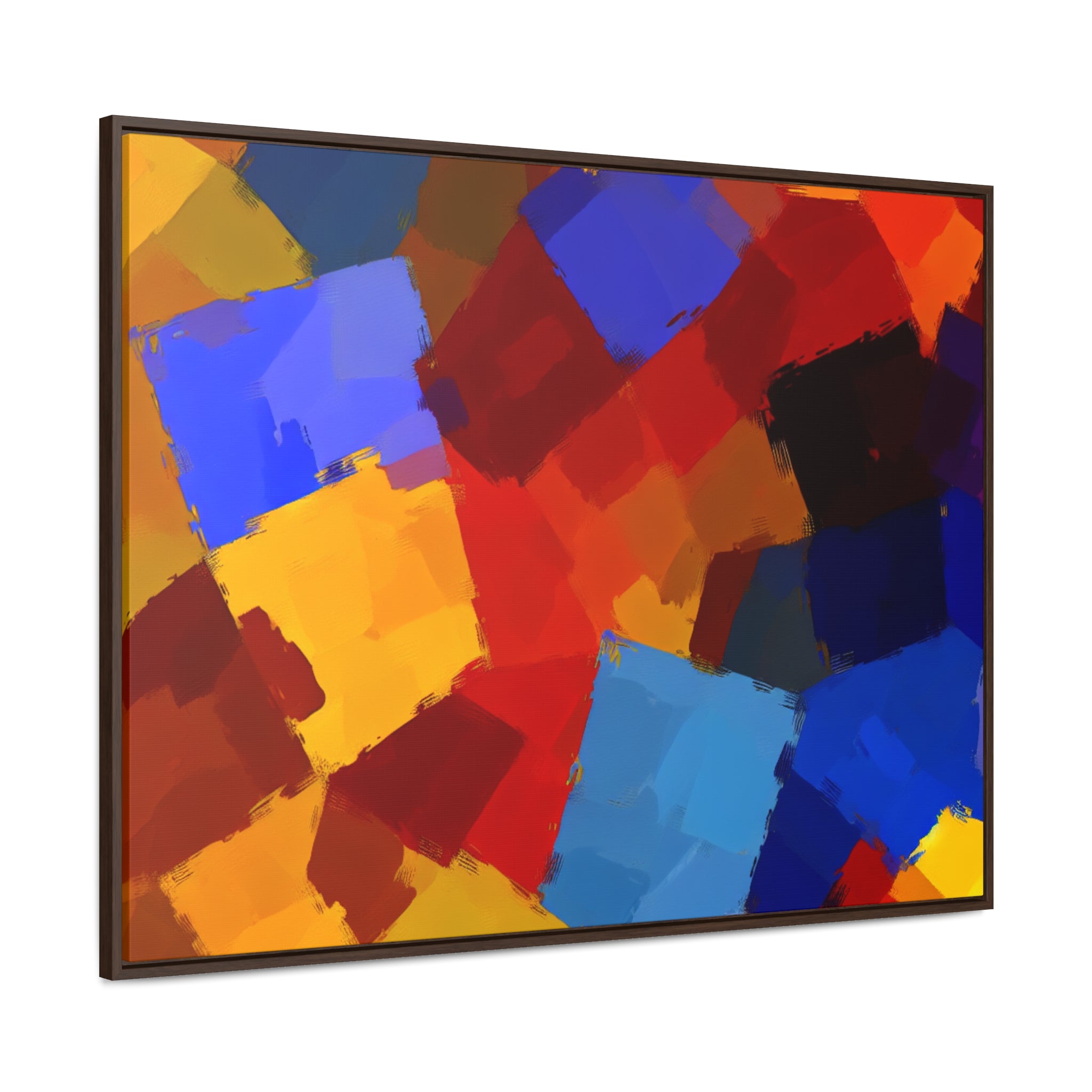 Prismatic Whirl and Flow | Framed Canvas