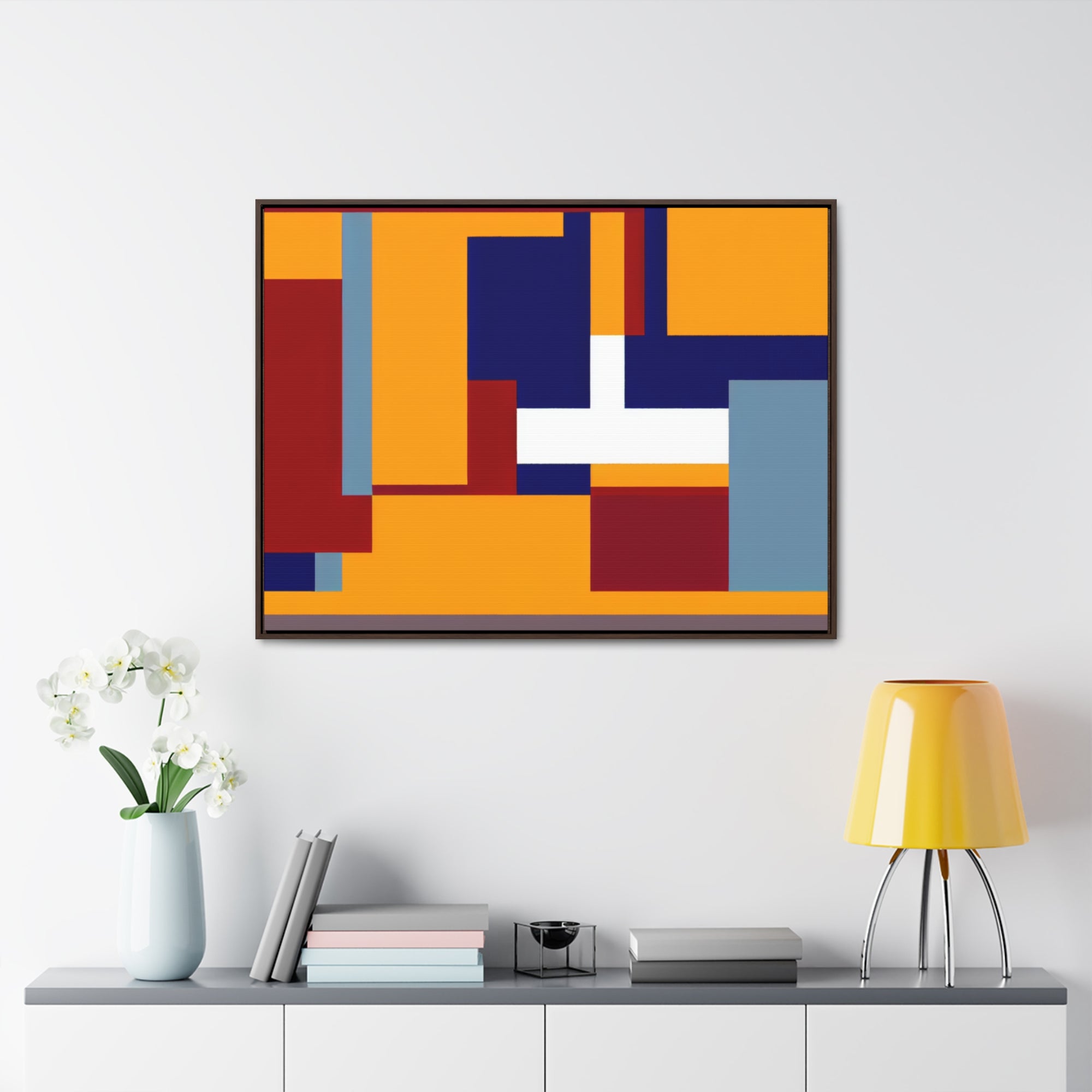 Harmony in Geometry | Framed Canvas