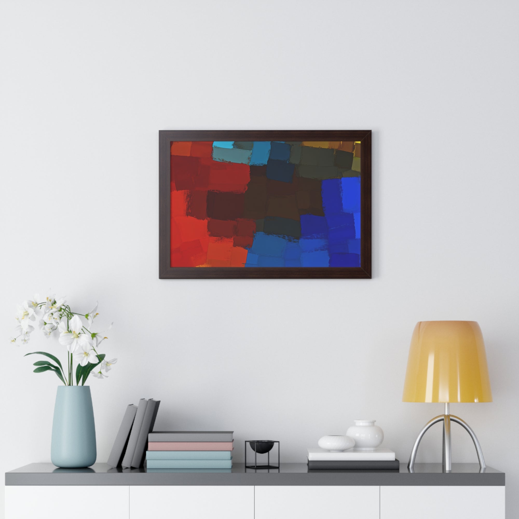 Chromatic Interplay and Duet | Framed Print