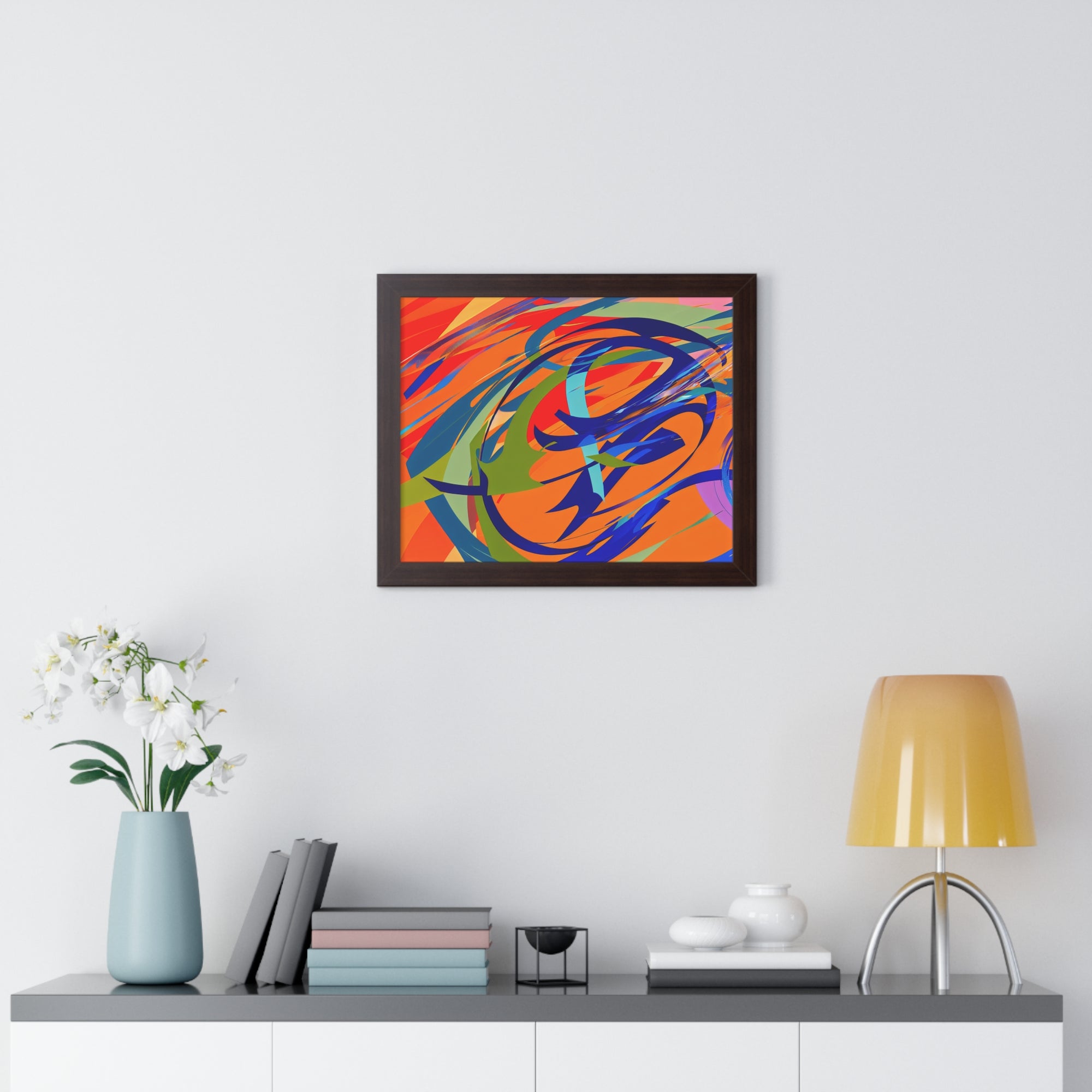 Chromatic Reverie and Motion | Framed Print