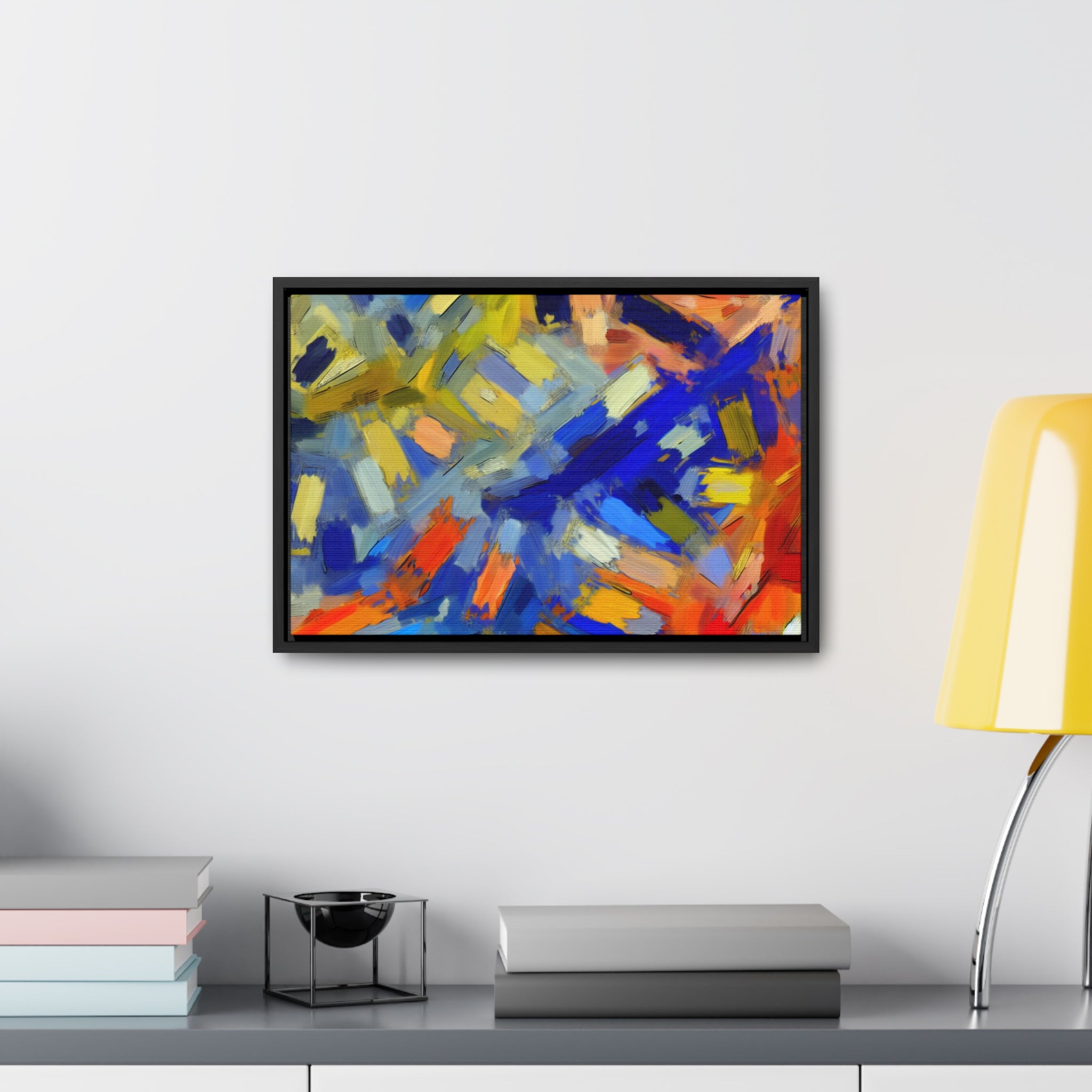 Chromatic Dance of Emotion | Framed Canvas