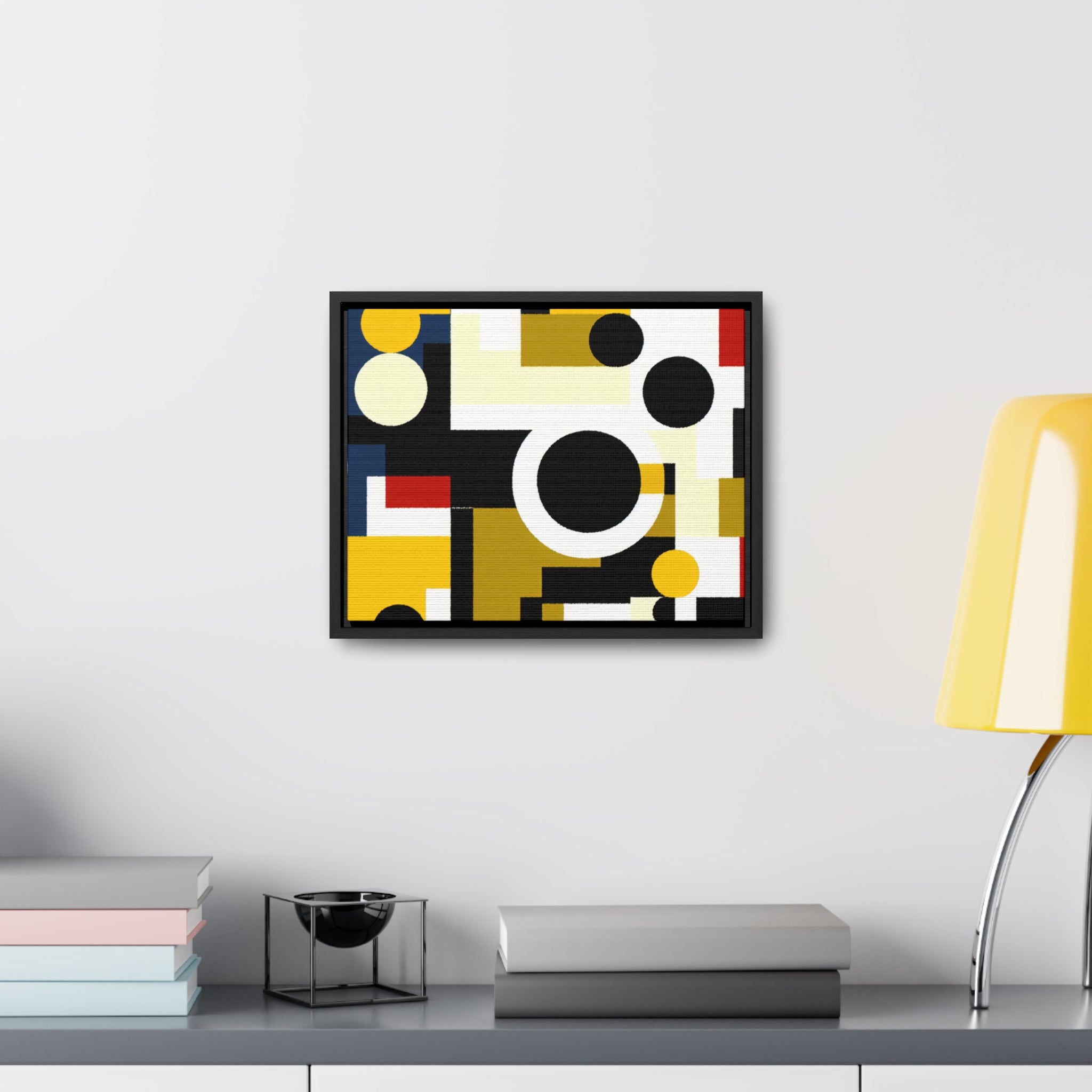 Energized Geometric Harmony | Framed Canvas