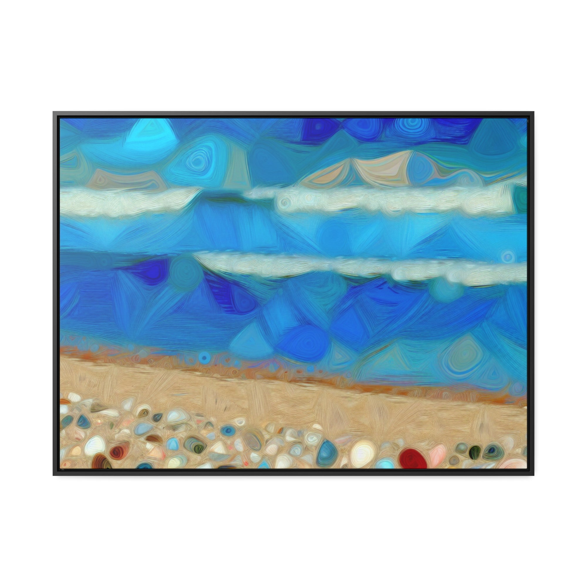 Whispers of Tidal Serenity | Framed Canvas