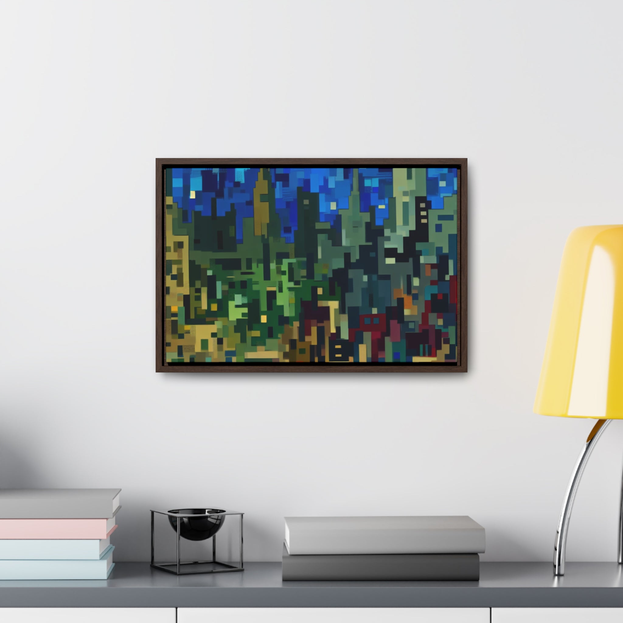 Metalline Urban Reverie | Framed Canvas