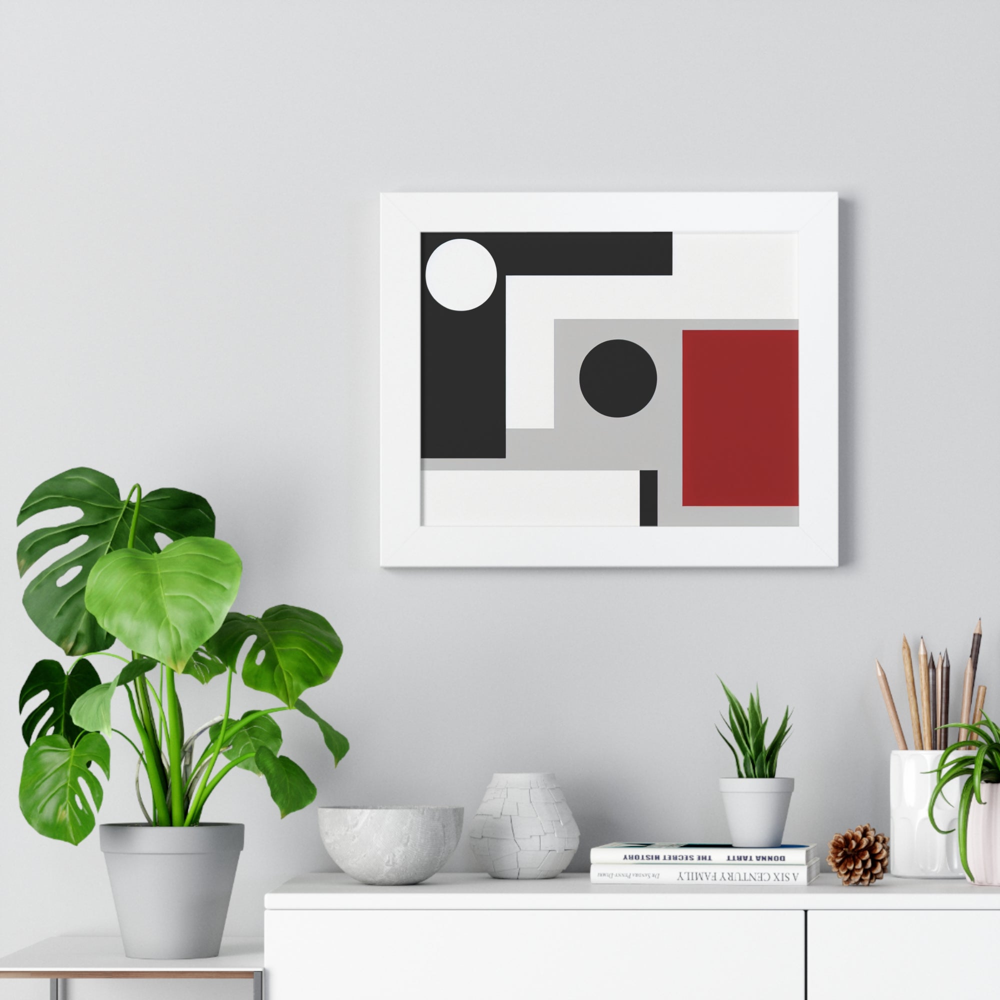 Geometric Reverie and Contrast | Framed Print