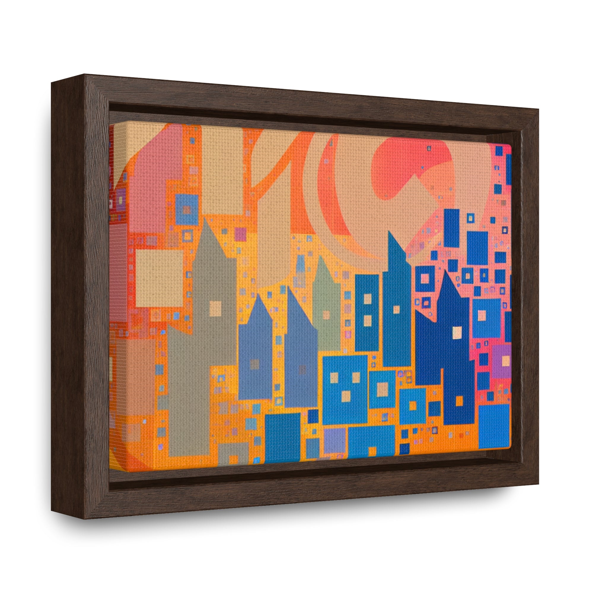 Metropolis in Motion | Framed Canvas