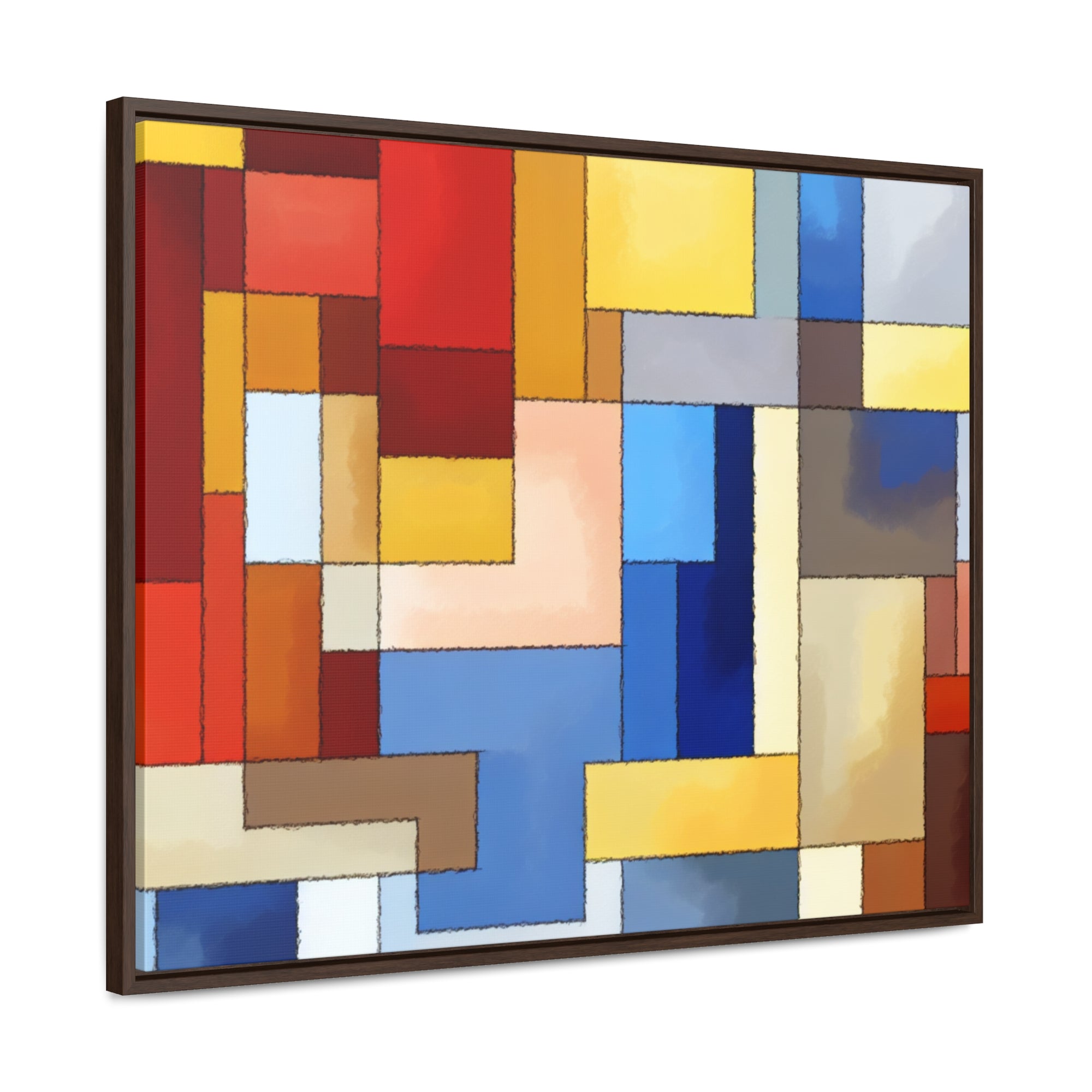 Fragmented Resonance | Framed Canvas