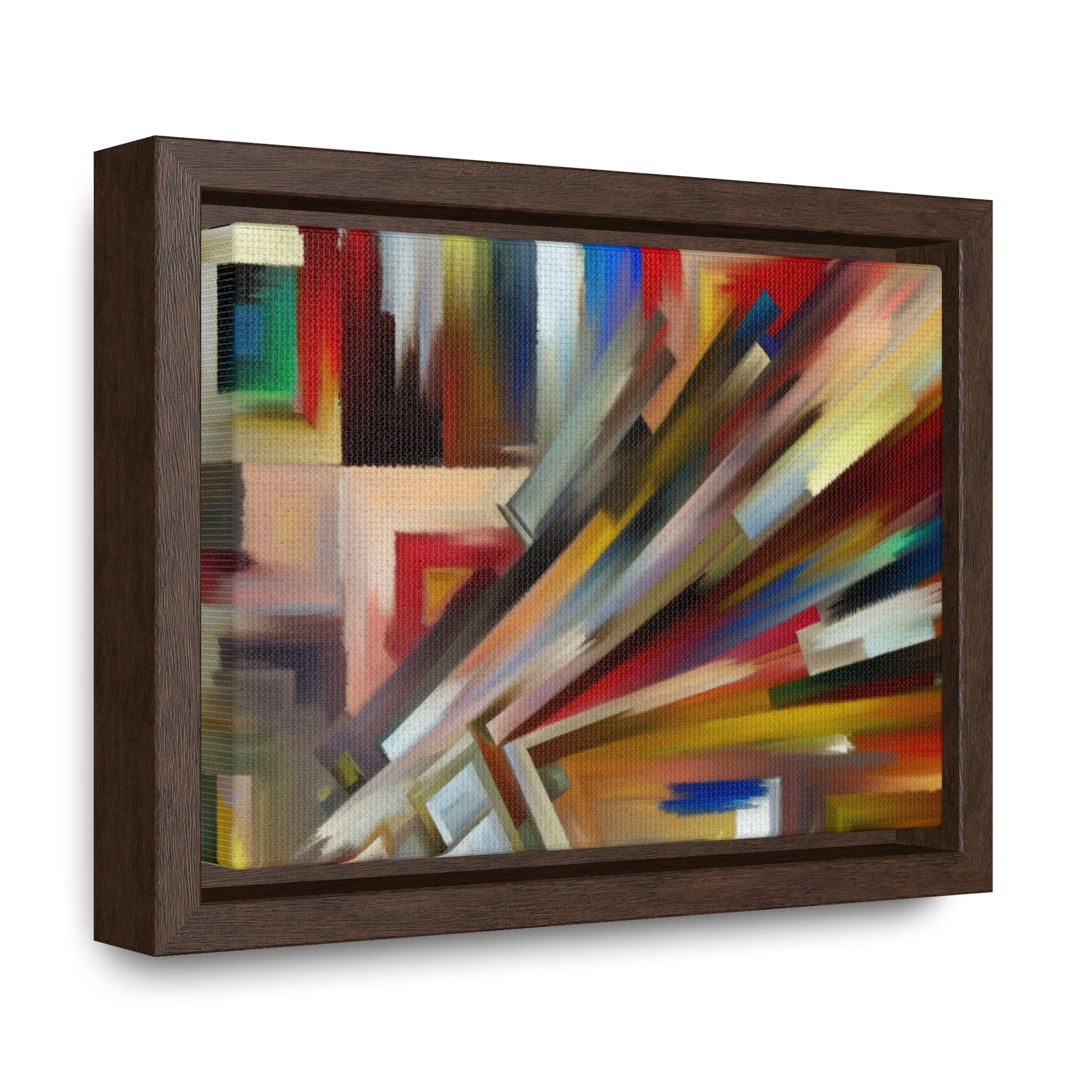 Urban Velocity and Chaos | Framed Canvas