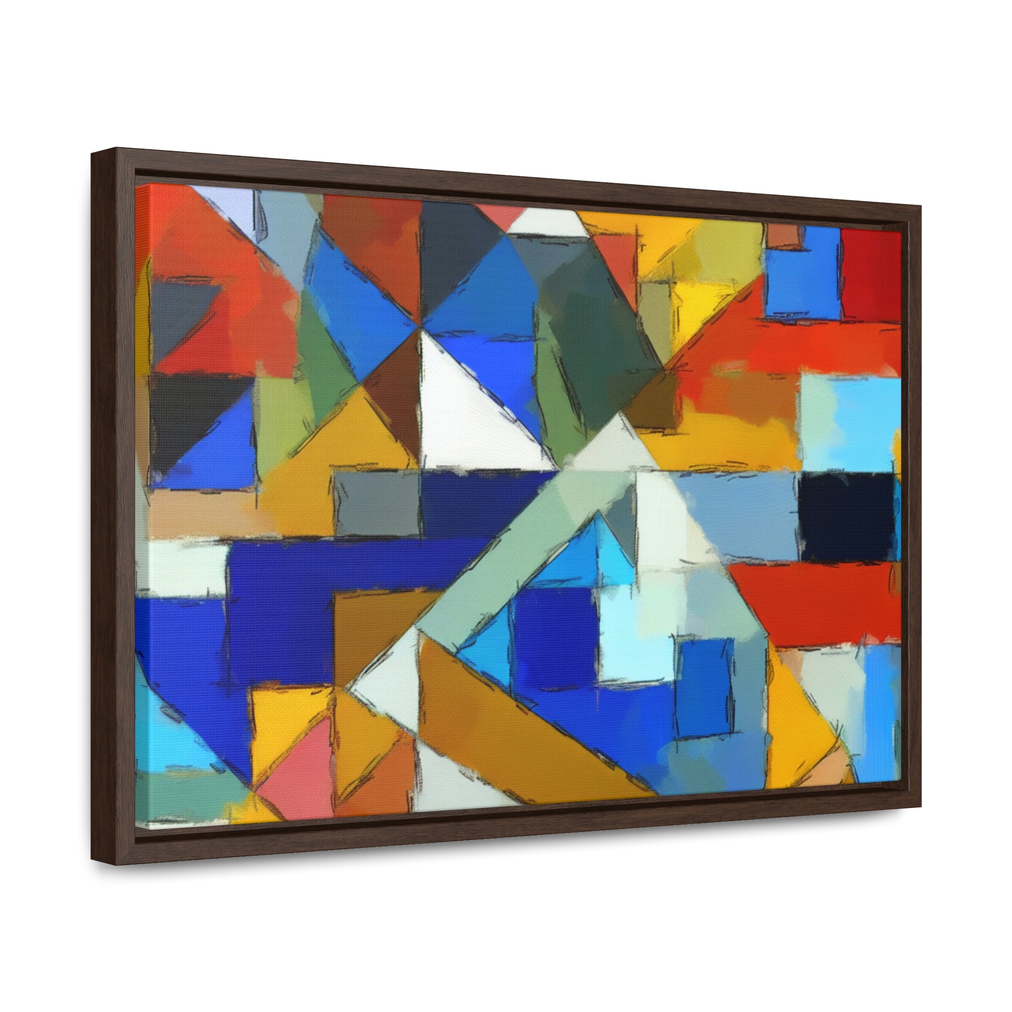 Geometric Pulse and Color | Framed Canvas