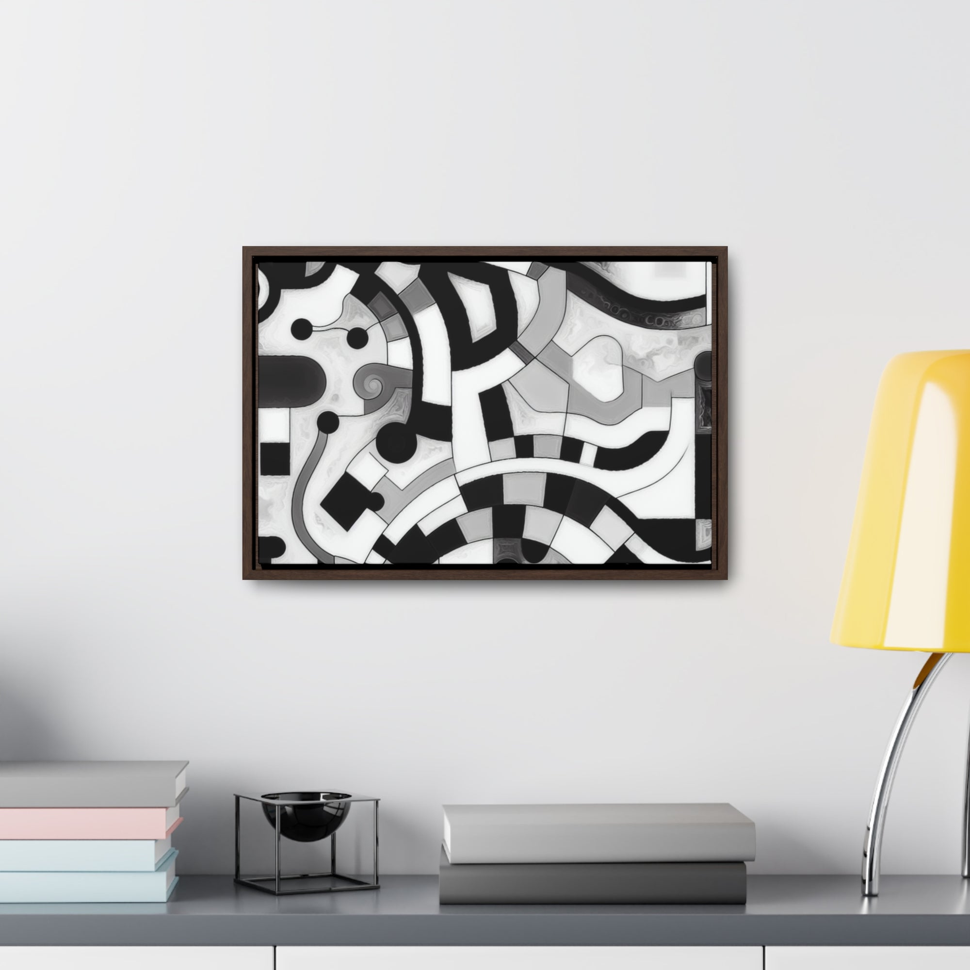 Rhythm of Shadows | Framed Canvas