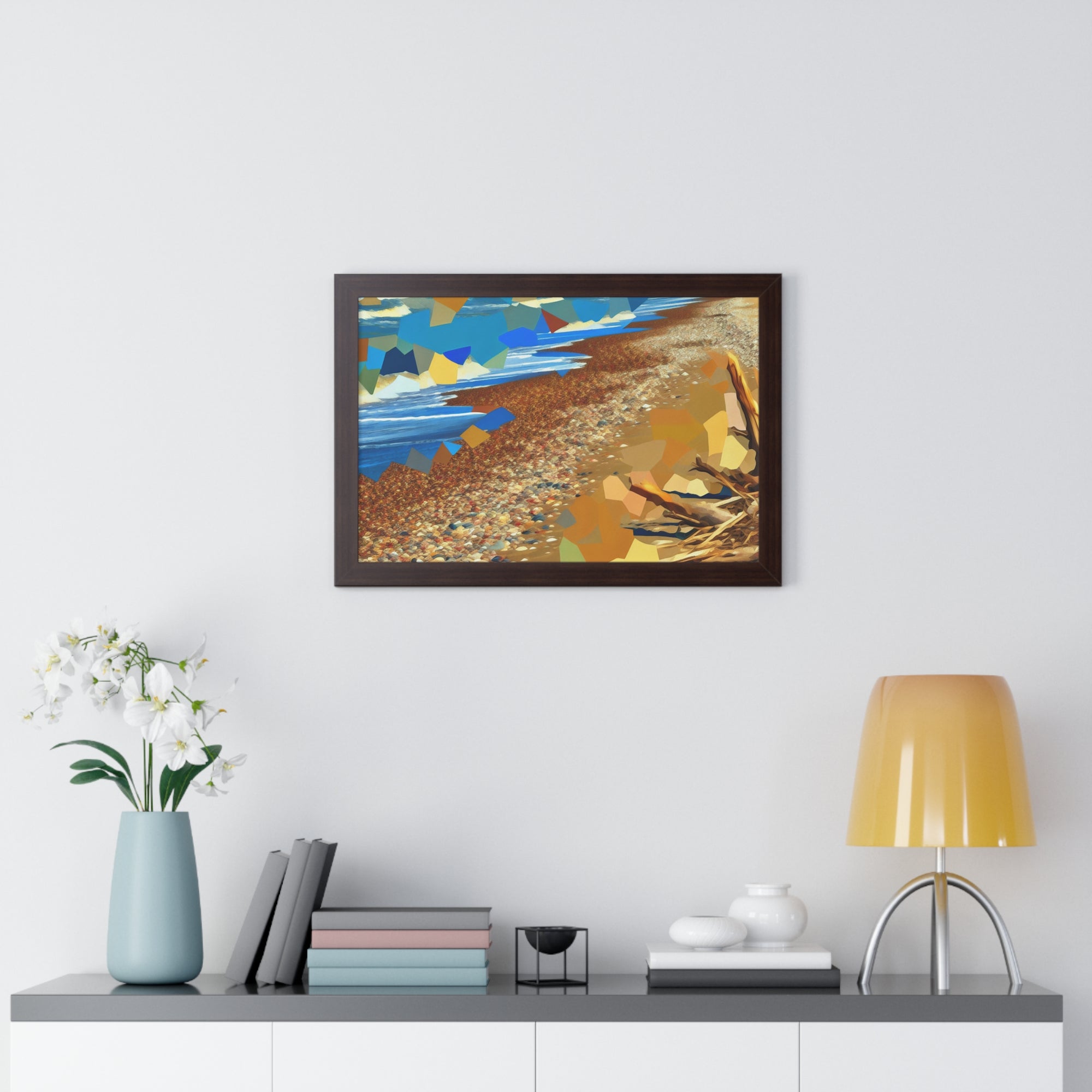 Tidal Whispers and Sunlight | Framed Print