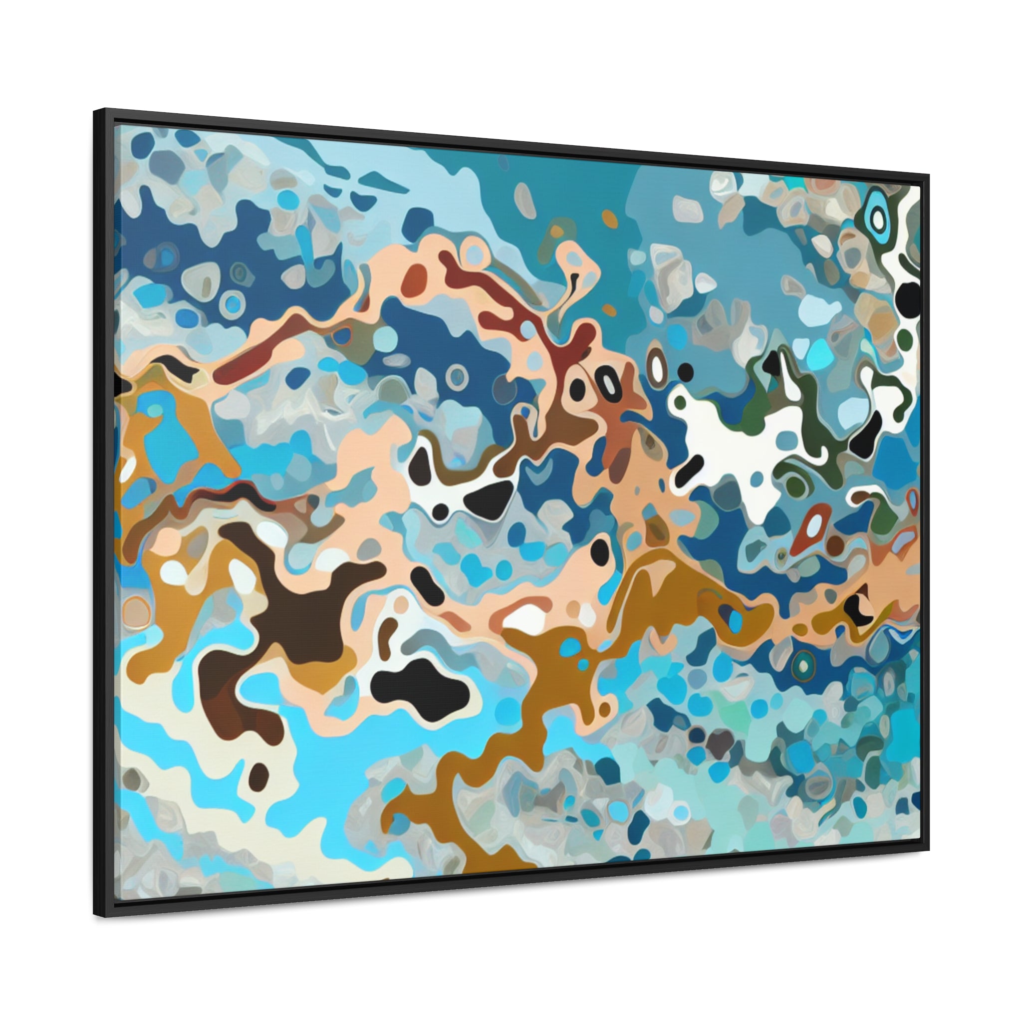 Tidal Whispers and Sands | Framed Canvas