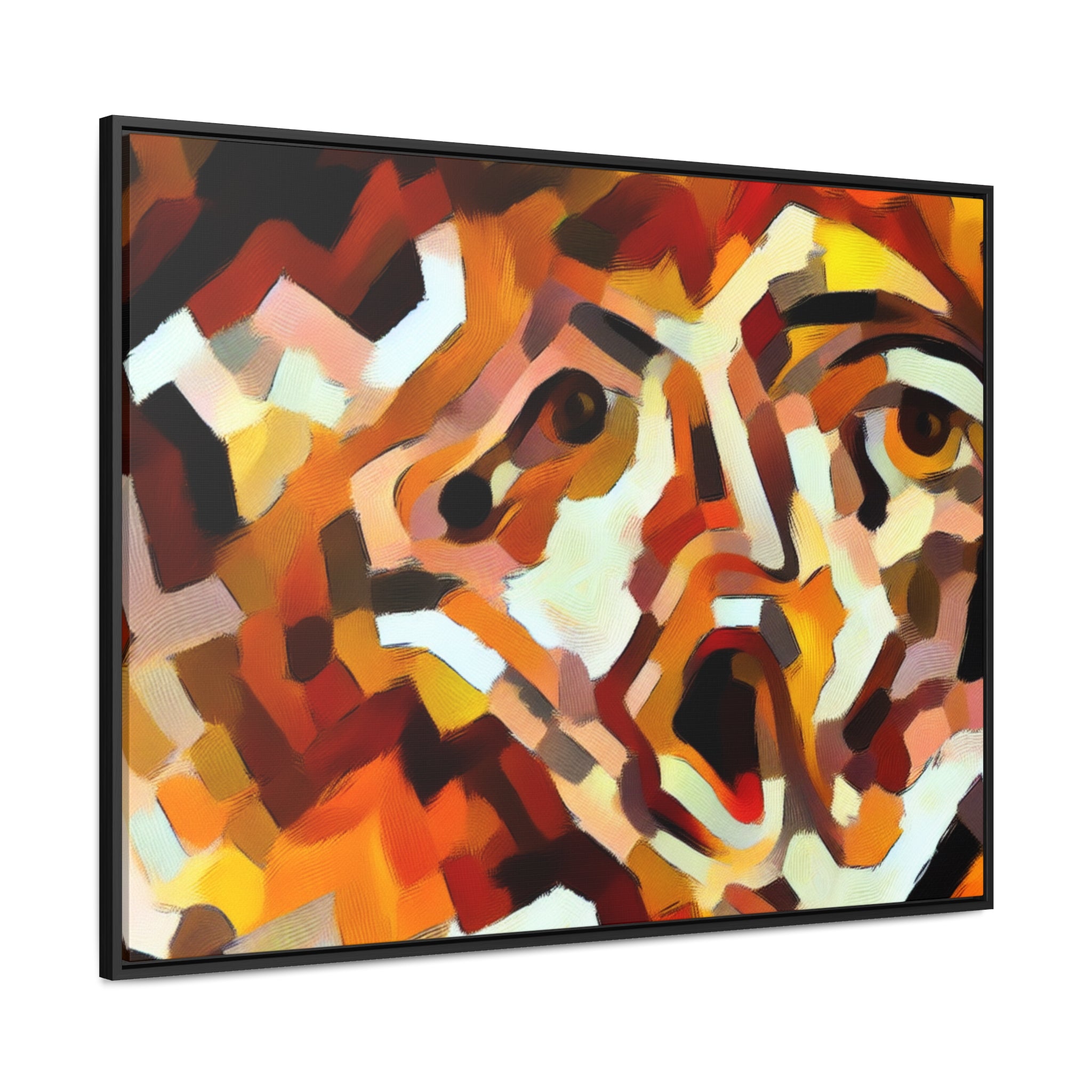 Fiery Unraveling and Dread | Framed Canvas