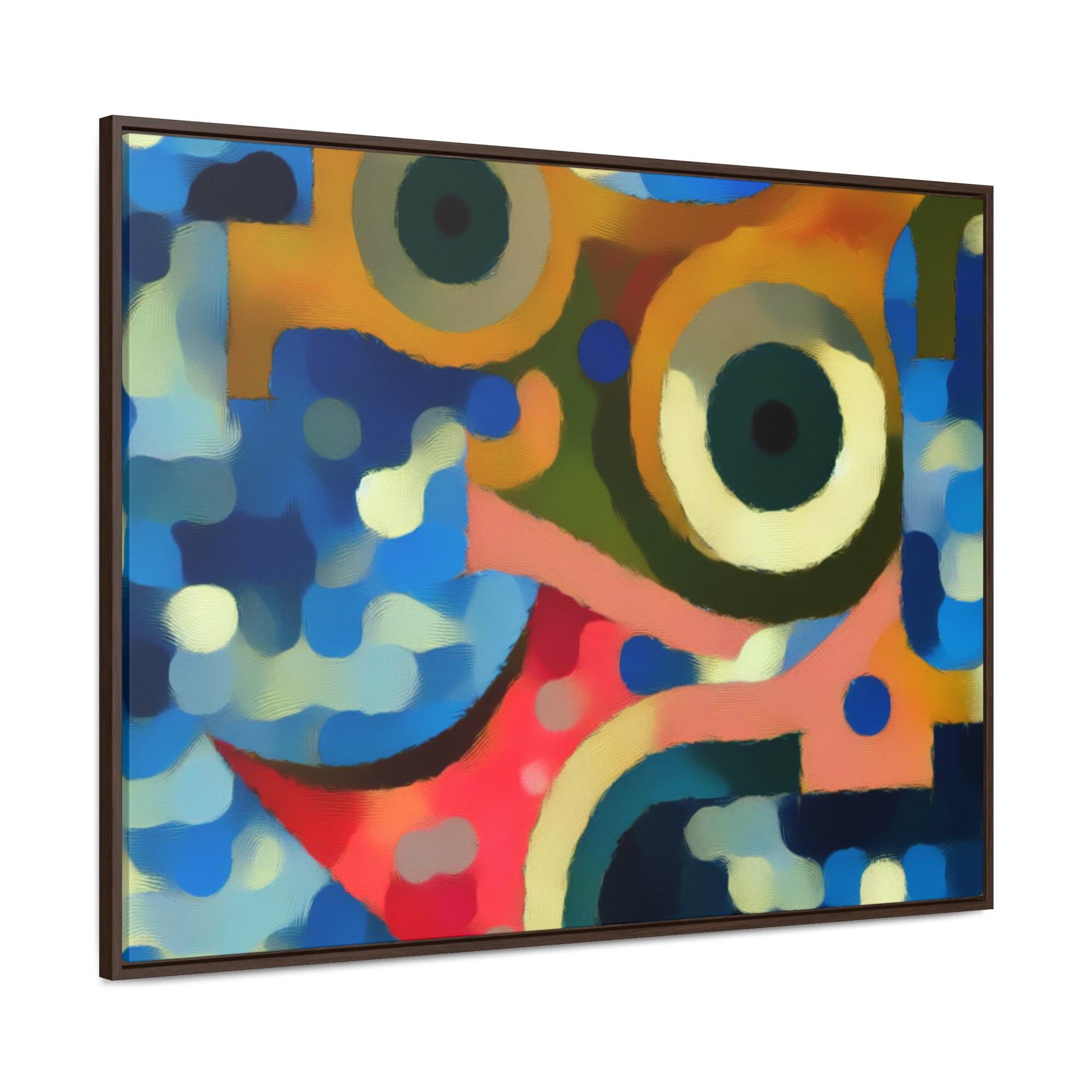 Oceanic Whispers and Kaleidoscope Dreams | Framed Canvas