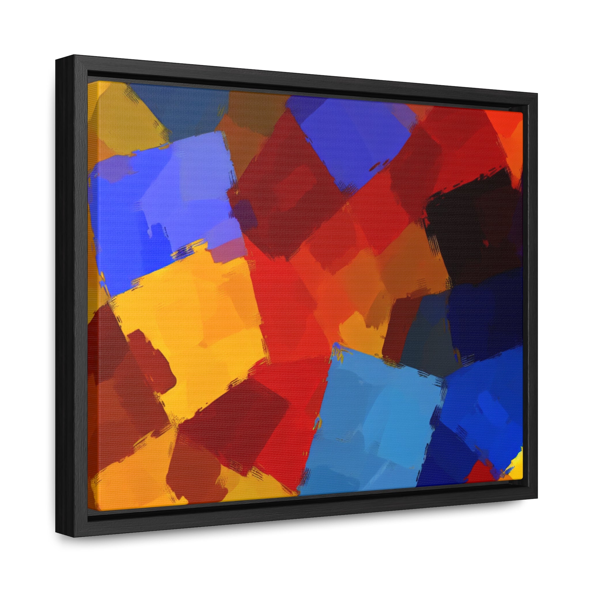 Prismatic Whirl and Flow | Framed Canvas