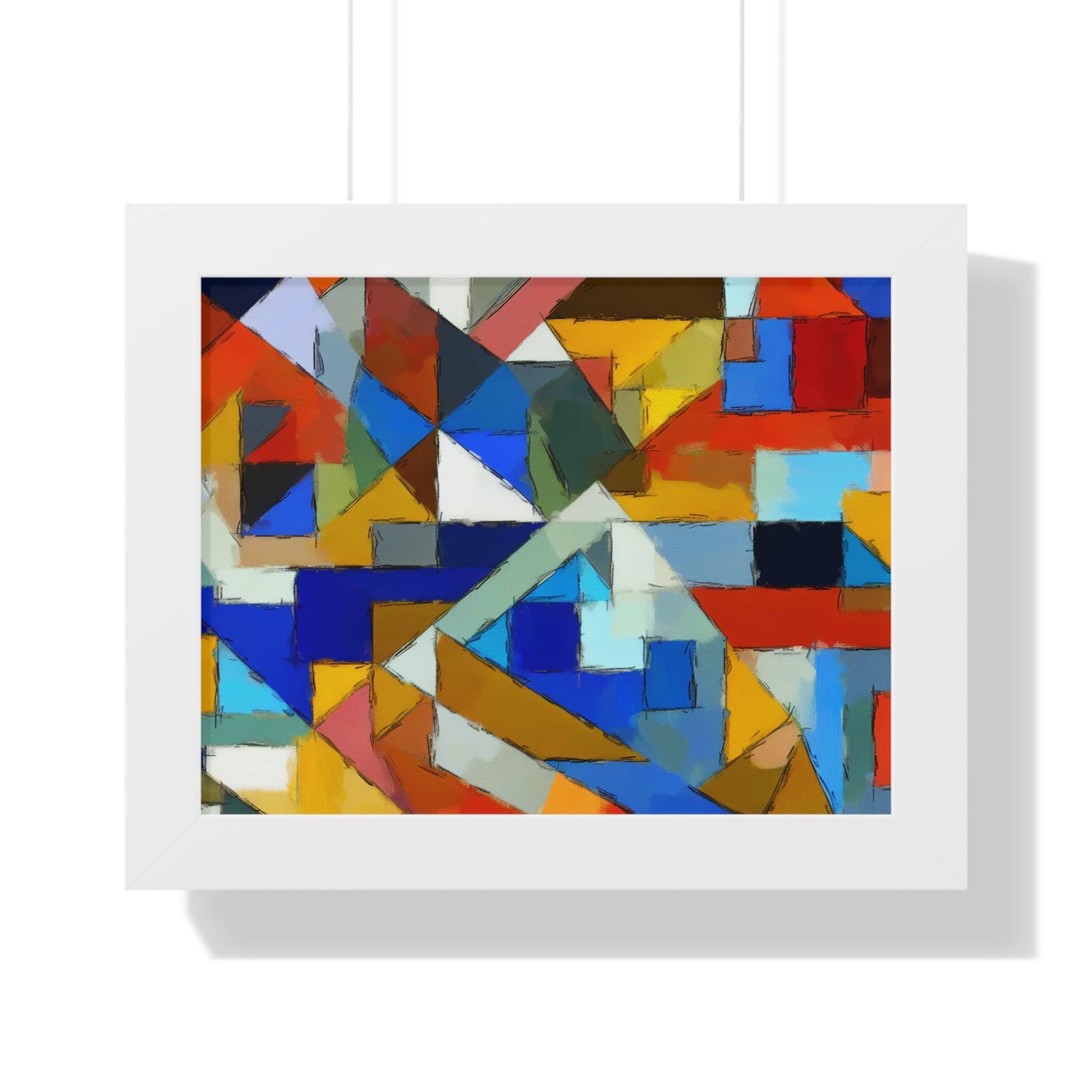 Geometric Pulse and Color | Framed Print