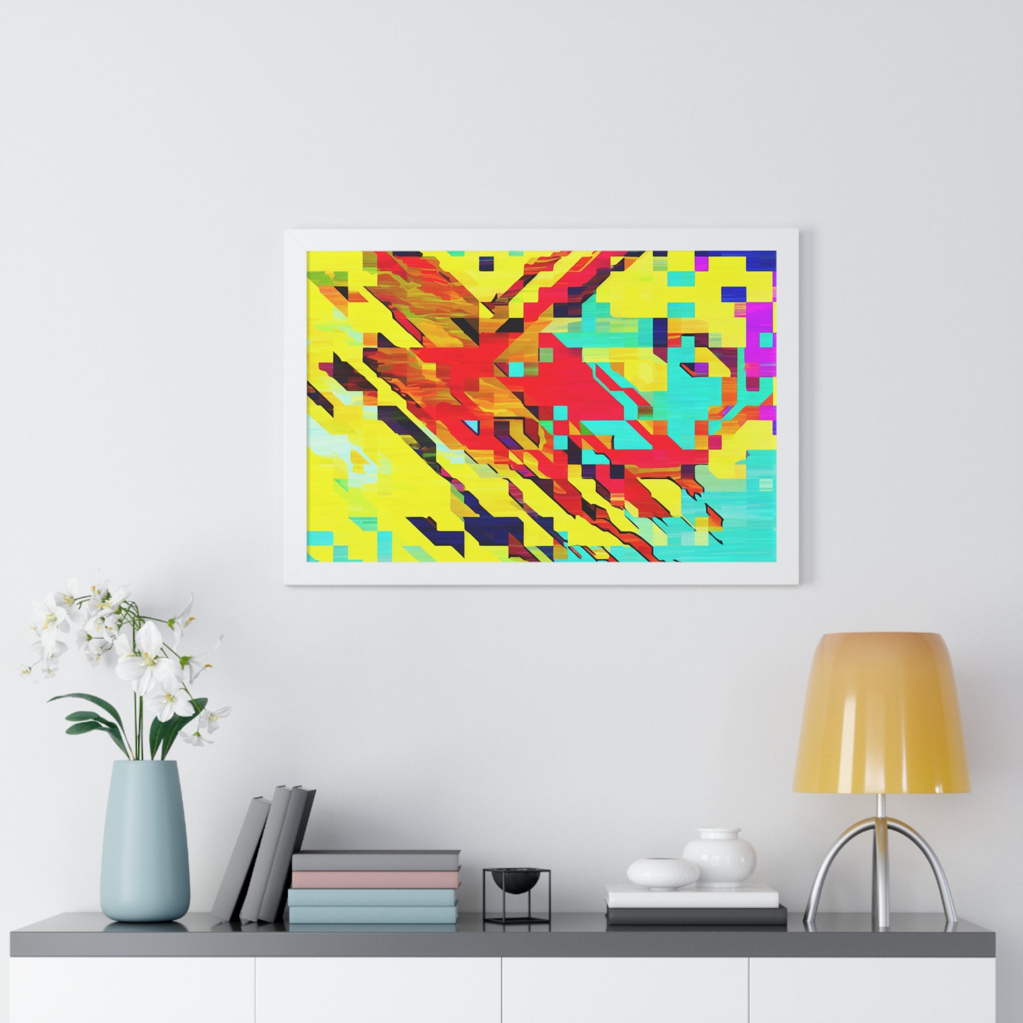 Euphoria in Pixels | Framed Print