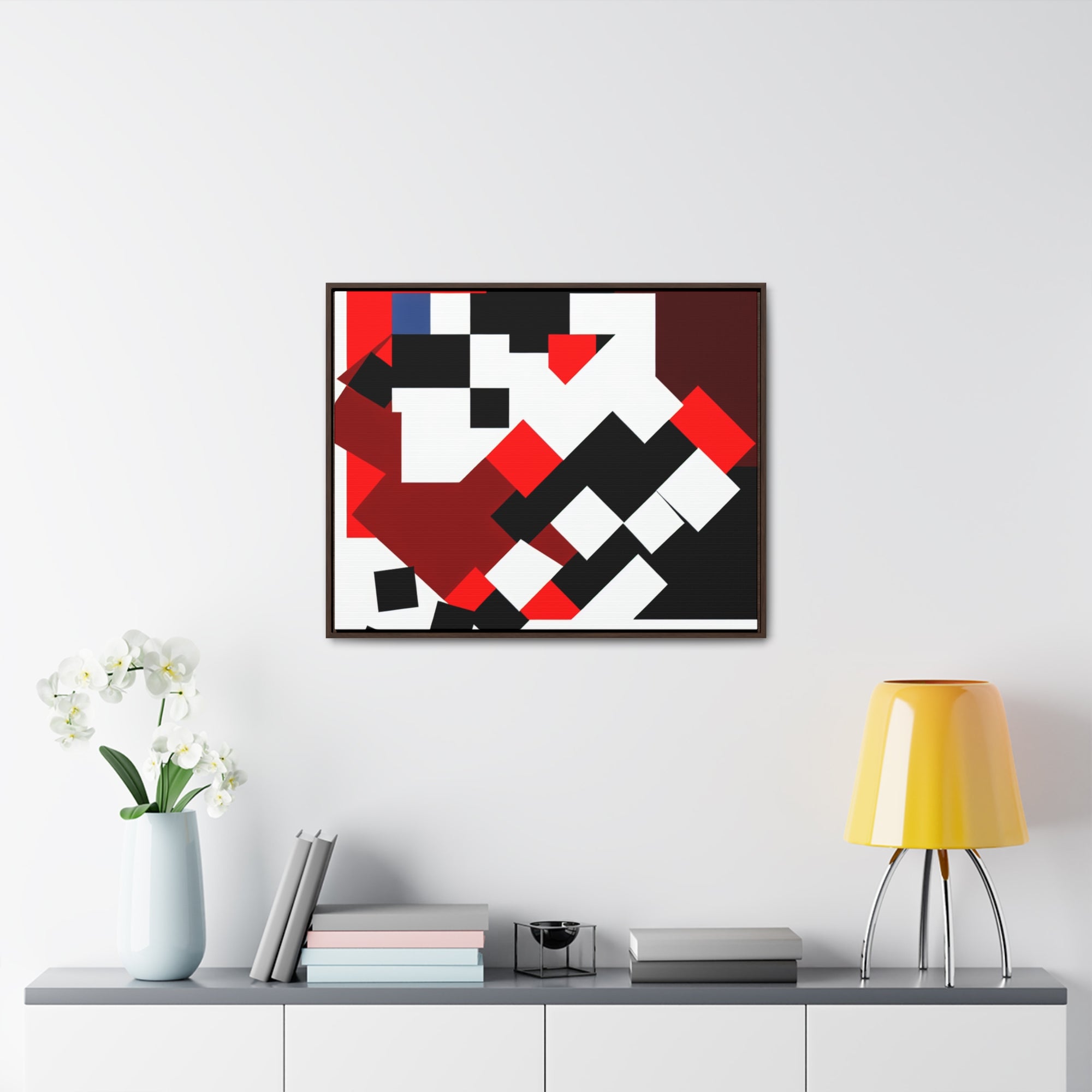 Eclipsed Geometry and Emotion | Framed Canvas