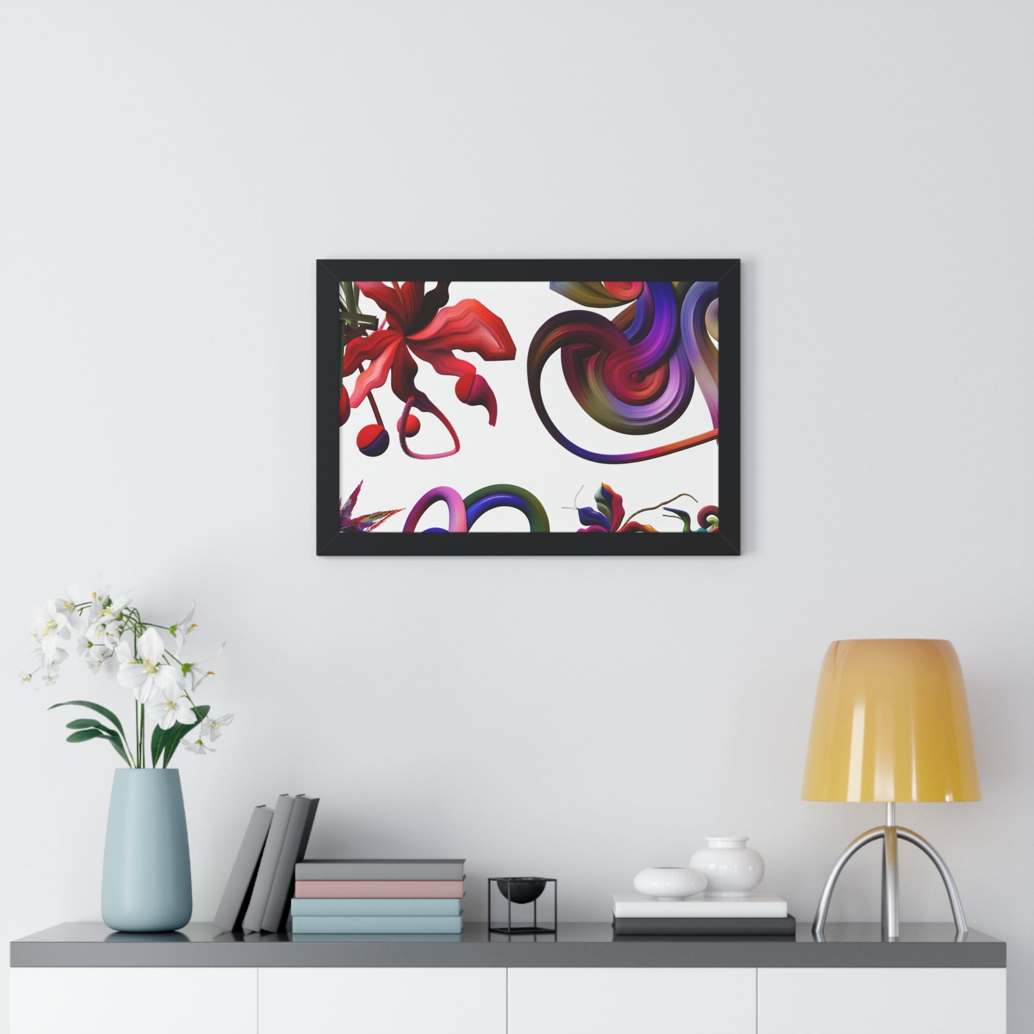 Botanical Whirl and Bloom | Framed Print