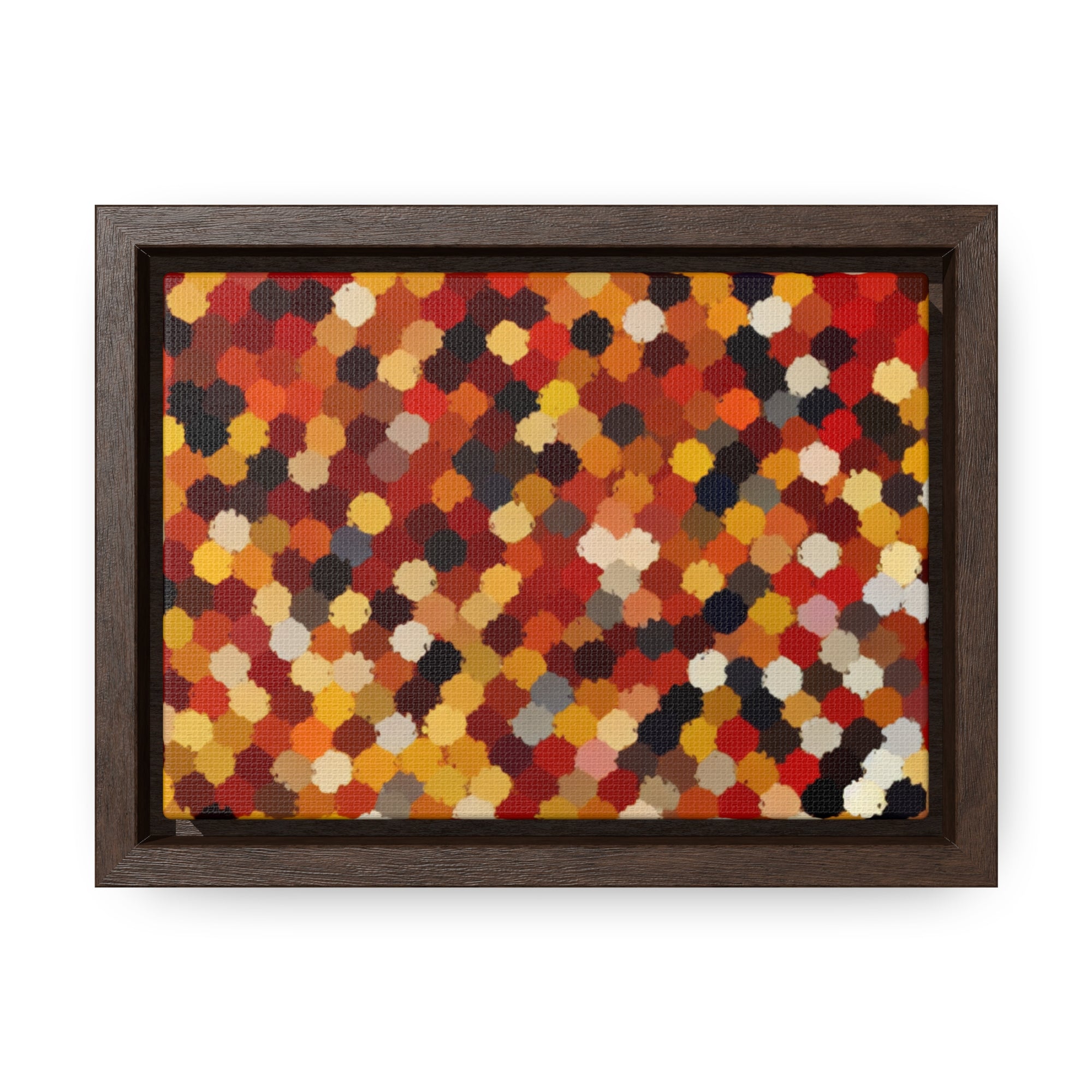 Radiant Dance of Circles | Framed Canvas