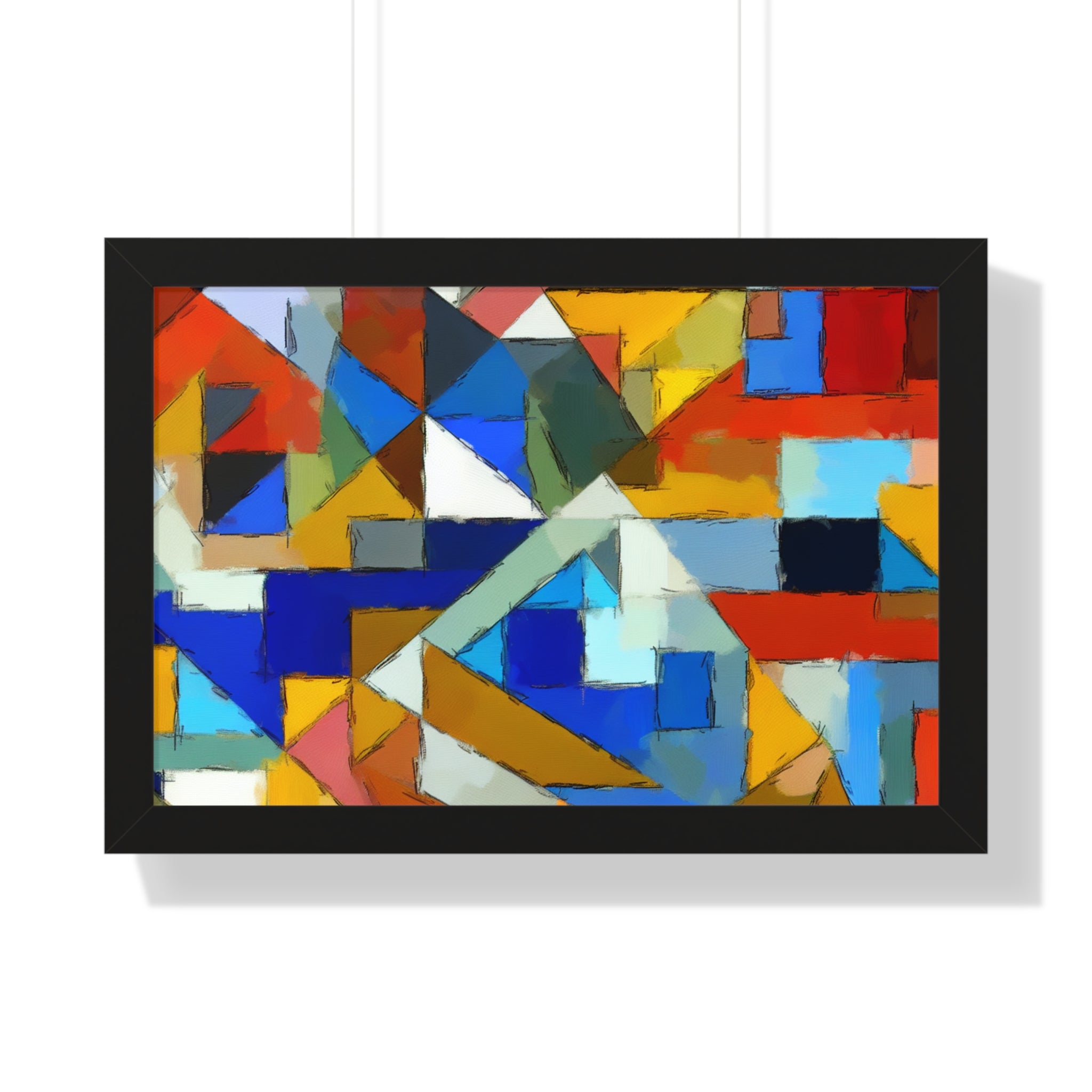 Geometric Pulse and Color | Framed Print