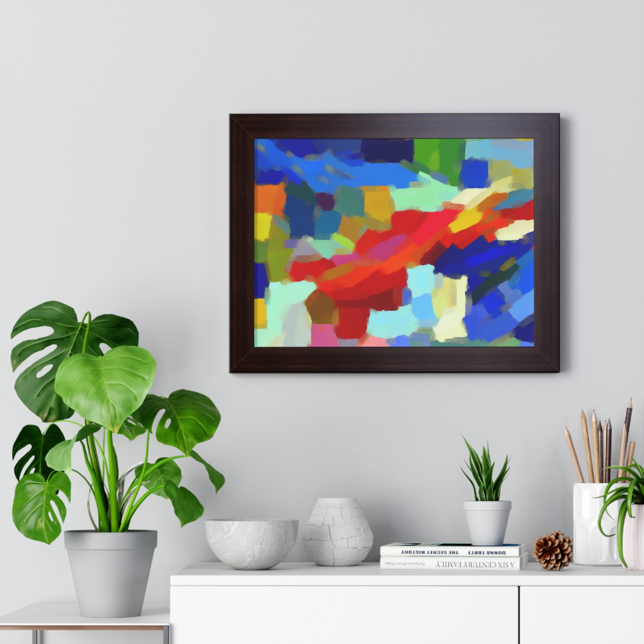 Rhythmic Color Dance | Framed Print