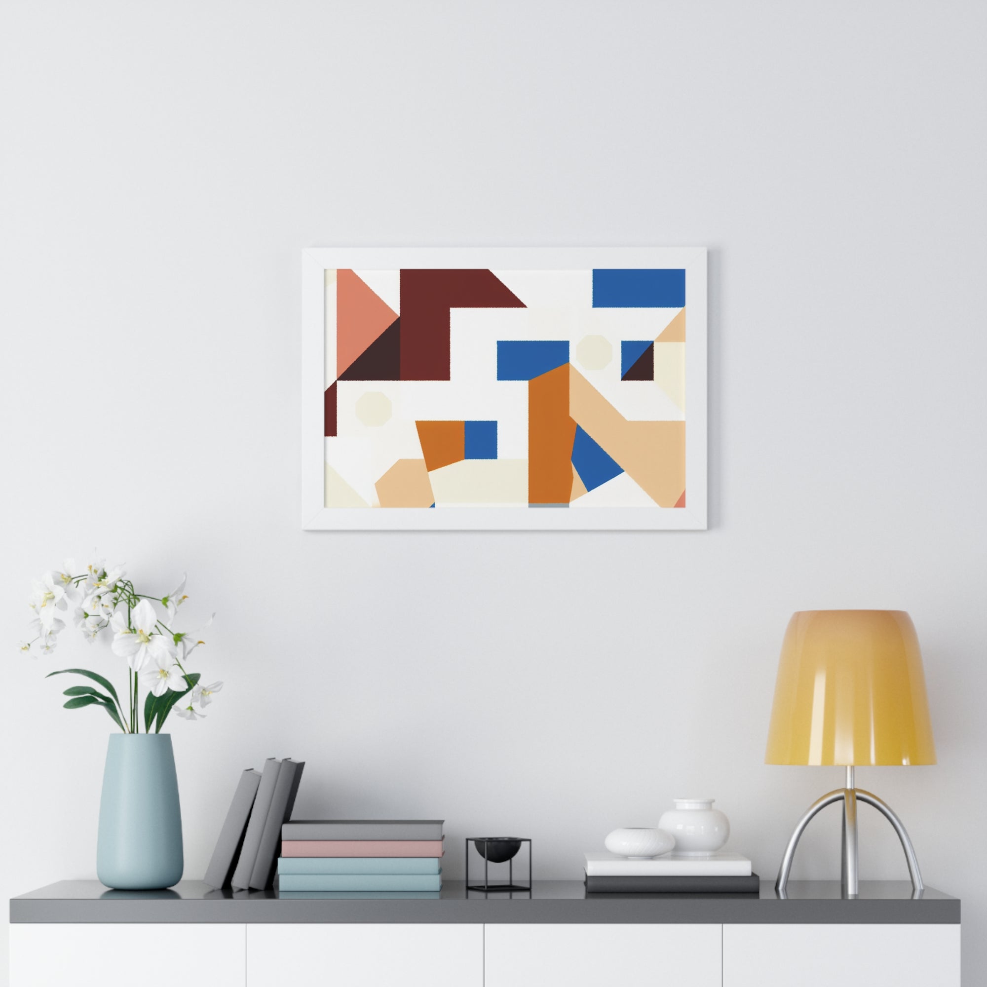 Rhythmic Fragments of Color | Framed Print