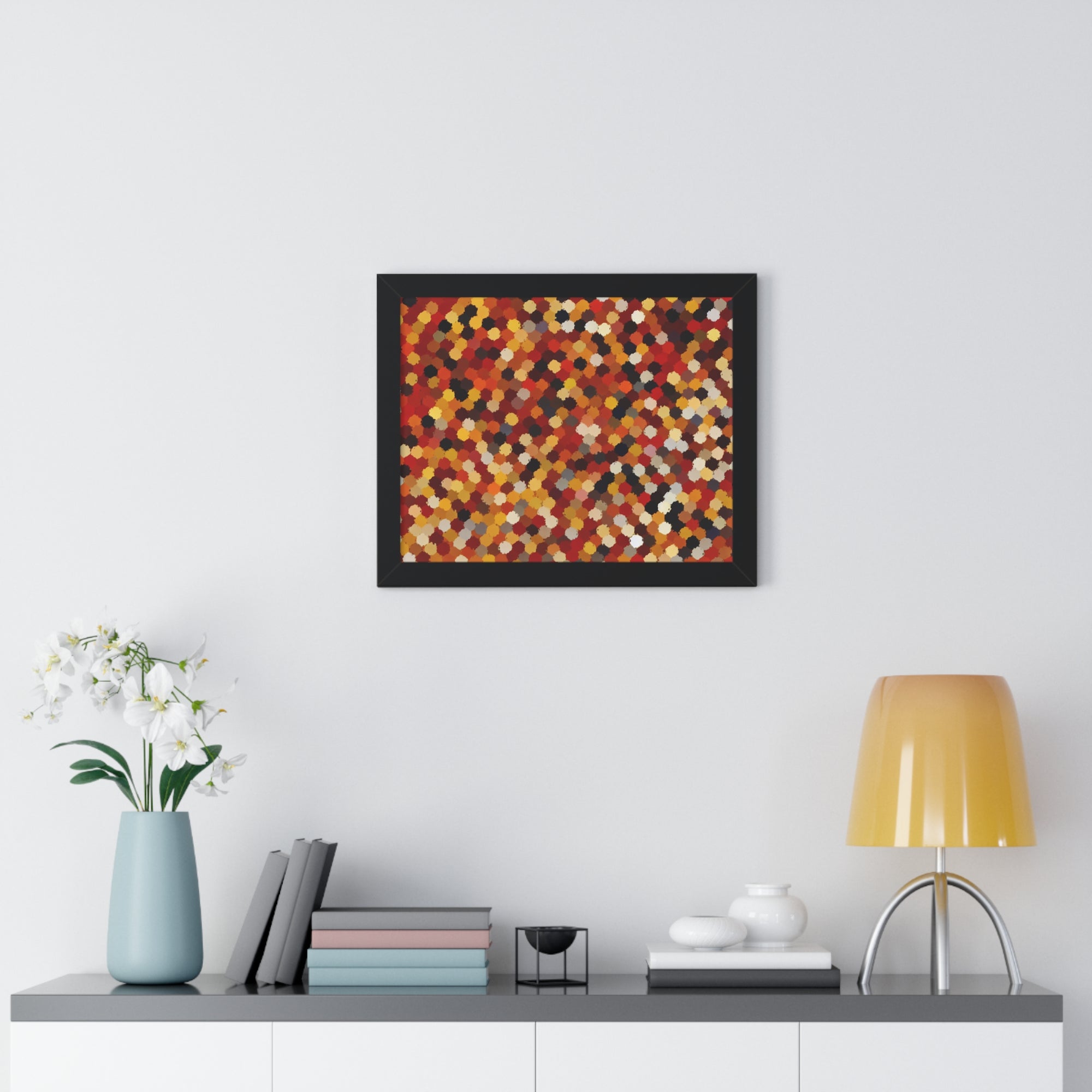 Radiant Dance of Circles | Framed Print