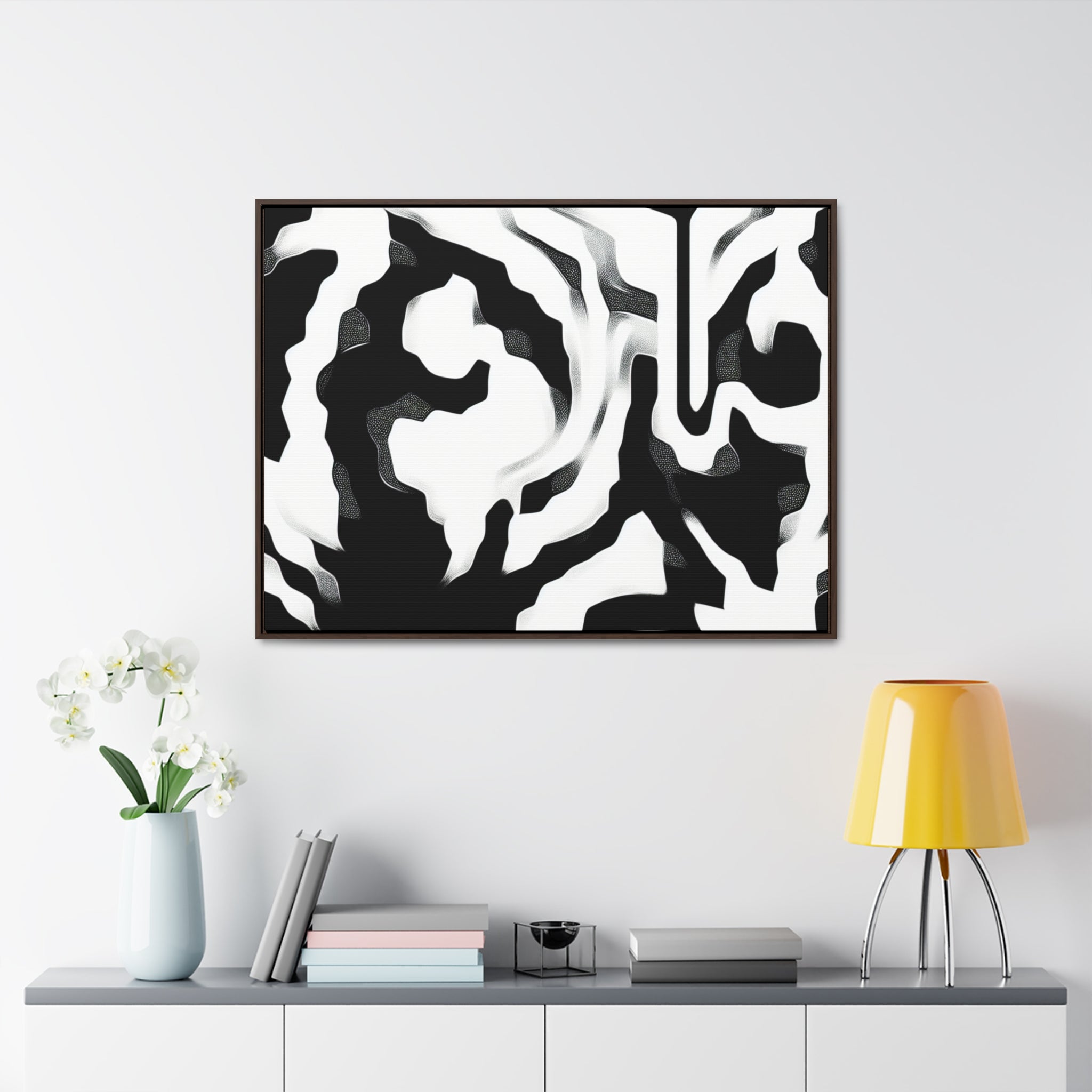 Whispers of Light and Shadow | Framed Canvas