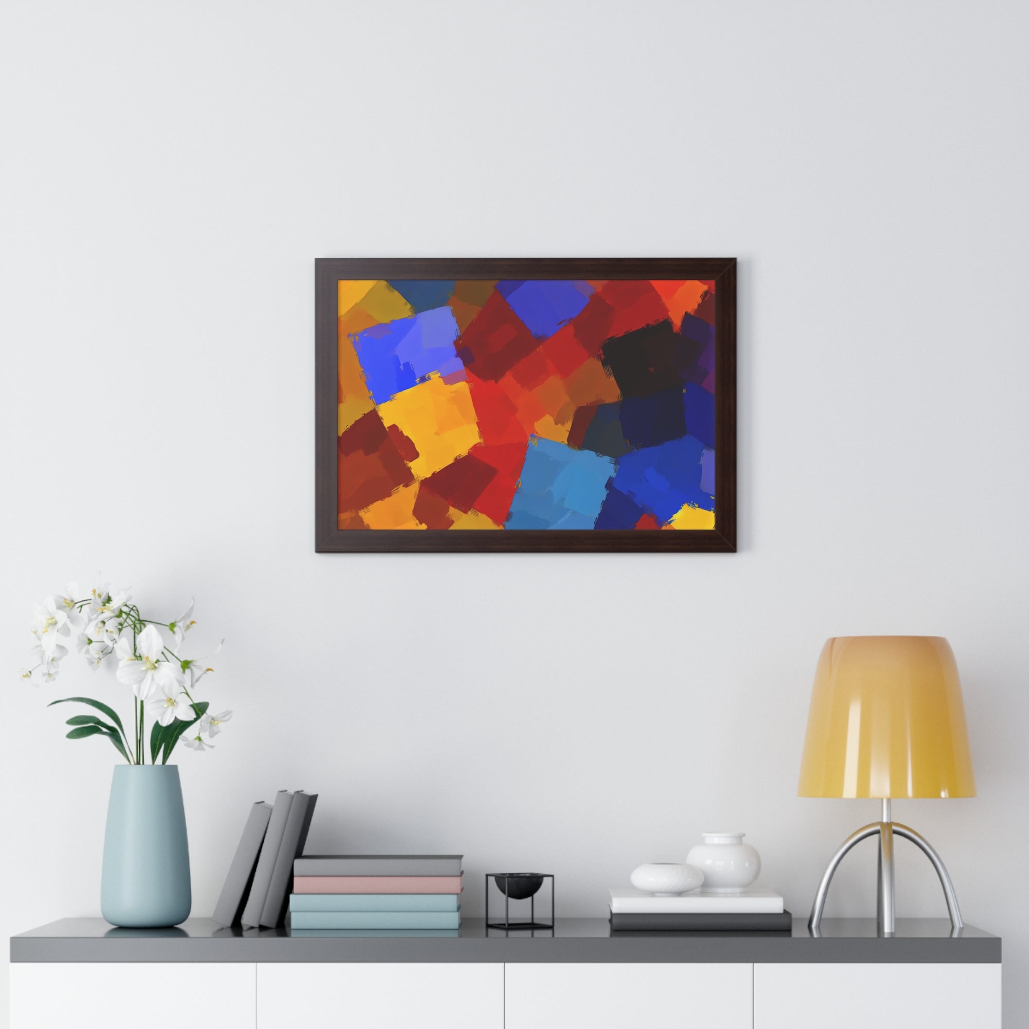 Prismatic Whirl and Flow | Framed Print