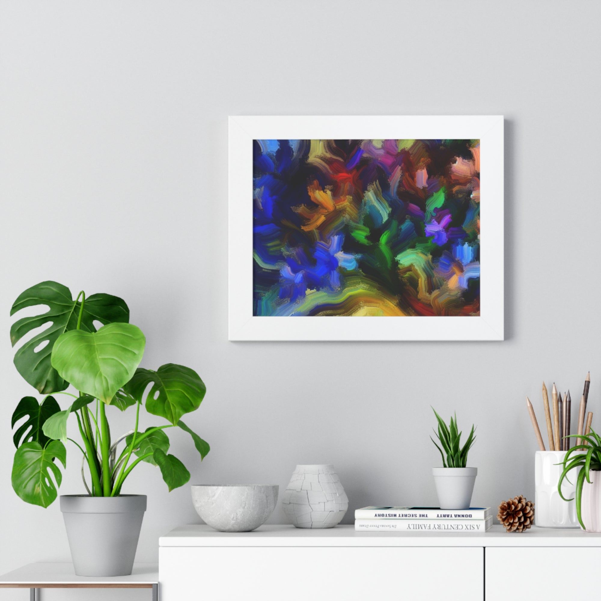 Vibrant Whispers of Flora | Framed Print