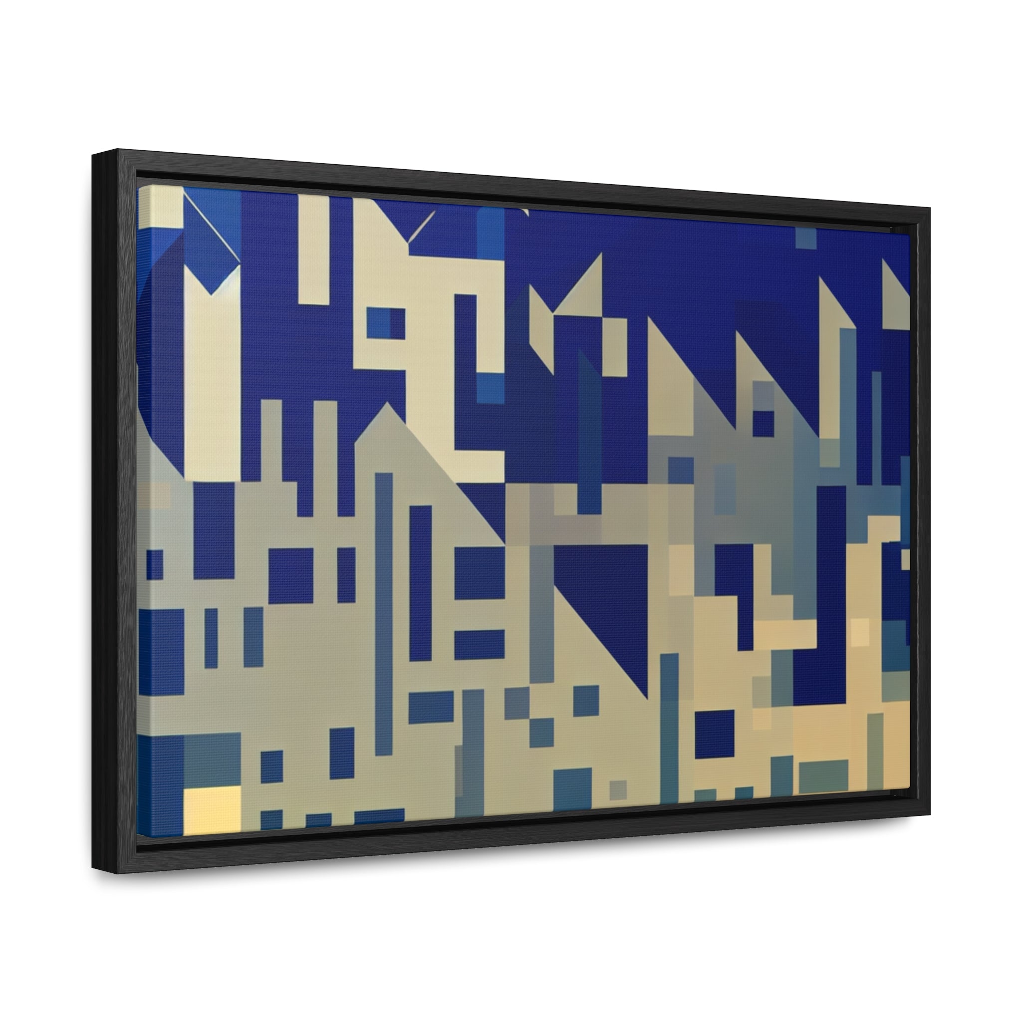 Urban Echoes and Silhouettes | Framed Canvas