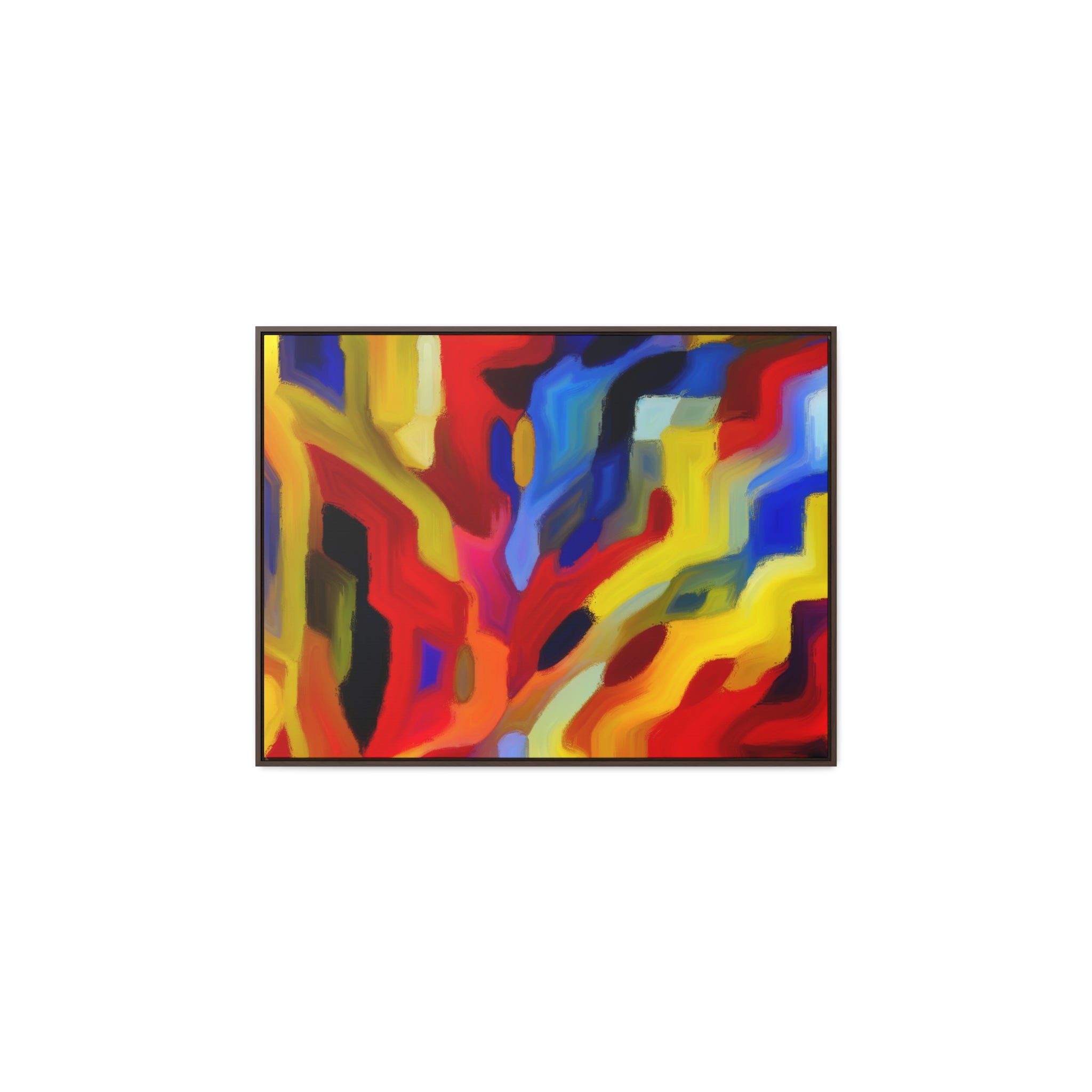 Chromatic Chaos Unveiled | Framed Canvas