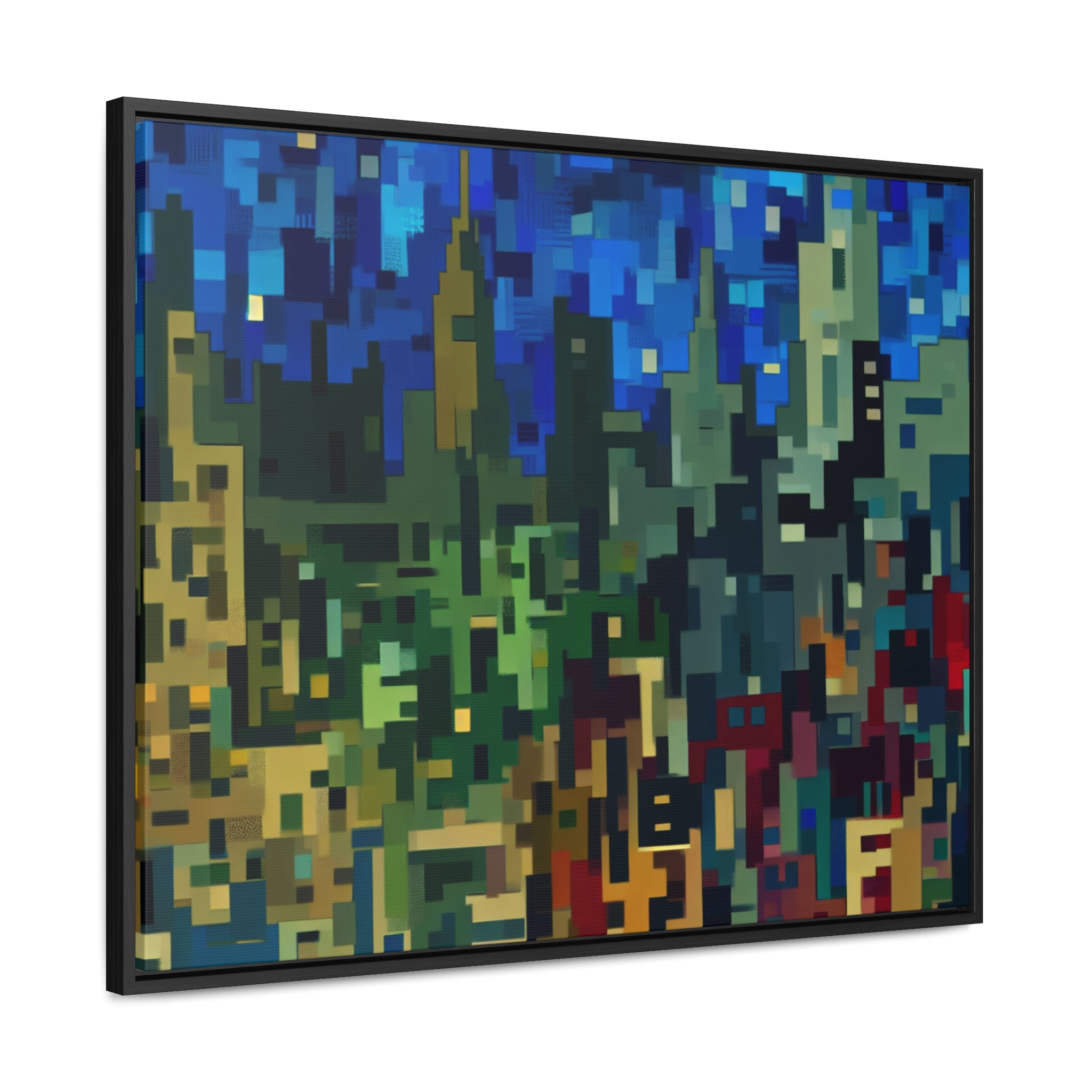 Metalline Urban Reverie | Framed Canvas