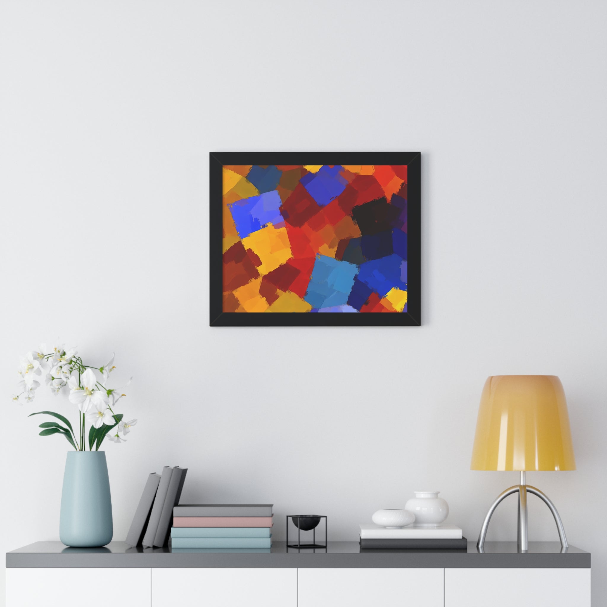 Prismatic Whirl and Flow | Framed Print