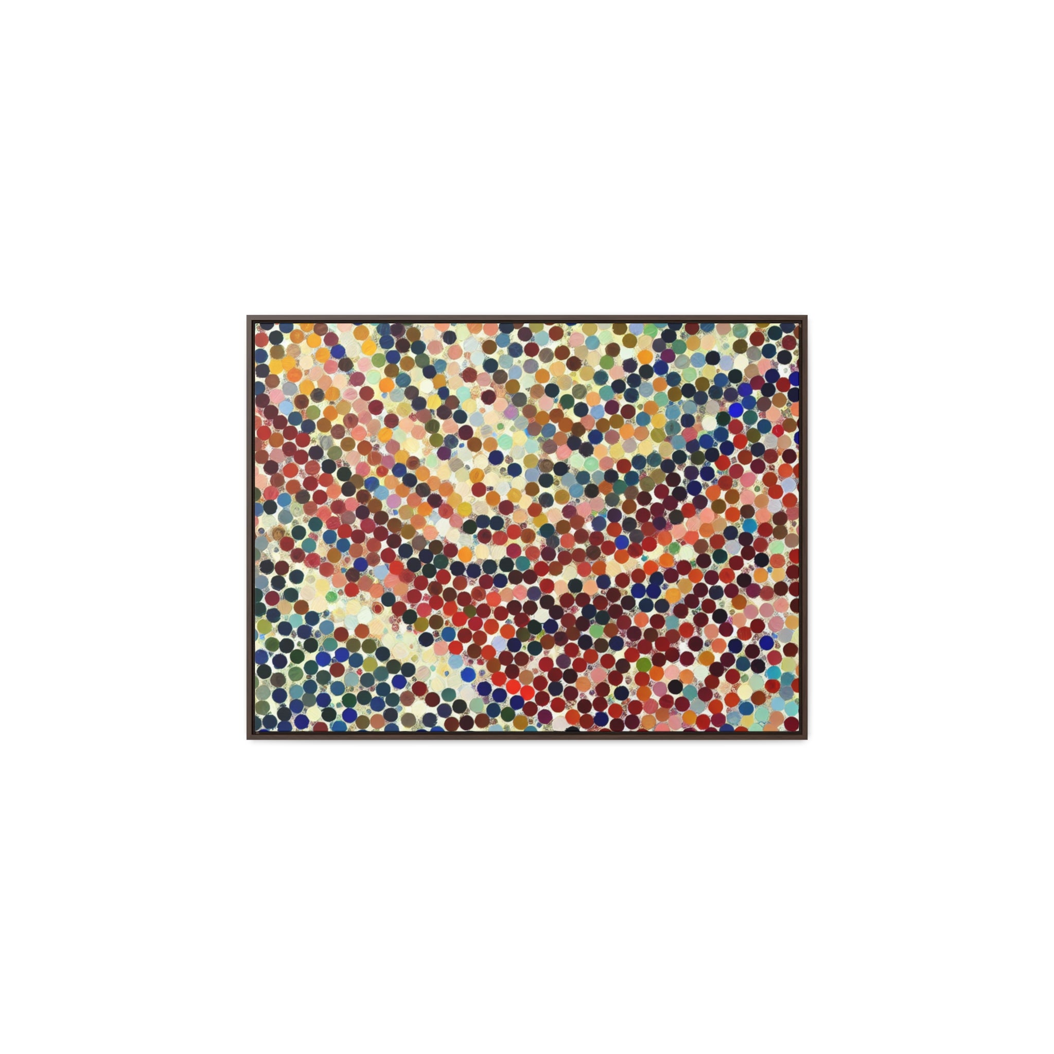 Waves of Colorful Whispers | Framed Canvas