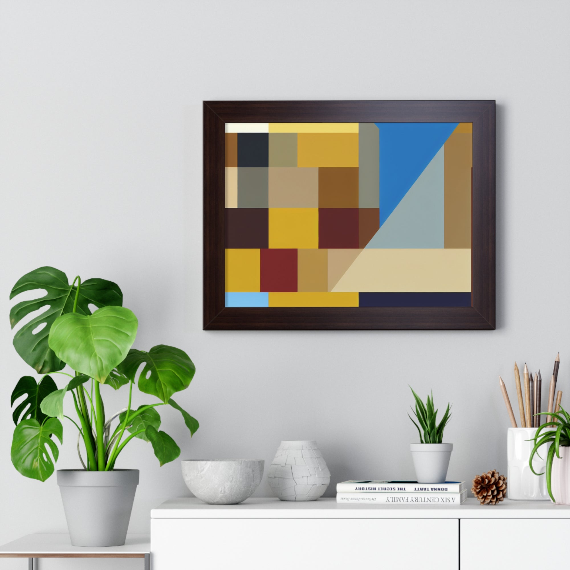 Colorful Geometric Symphony | Framed Print