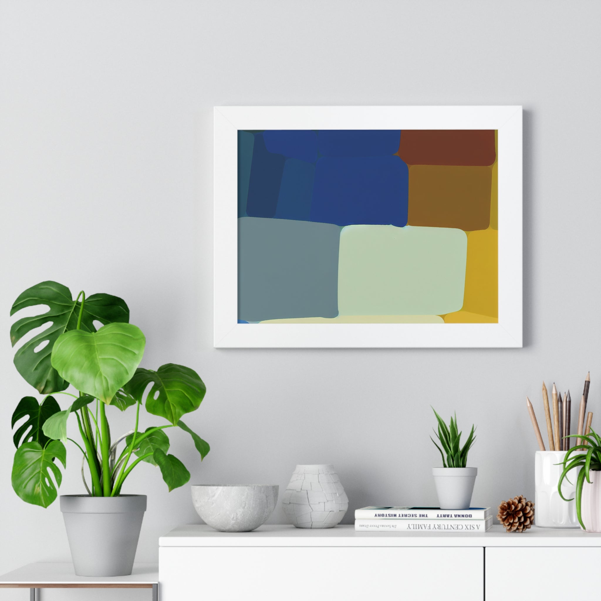 Fluid Harmony and Depth | Framed Print