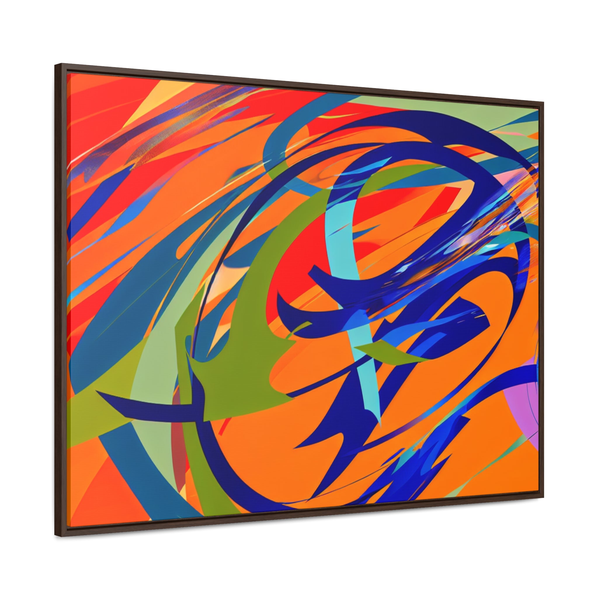 Chromatic Reverie and Motion | Framed Canvas