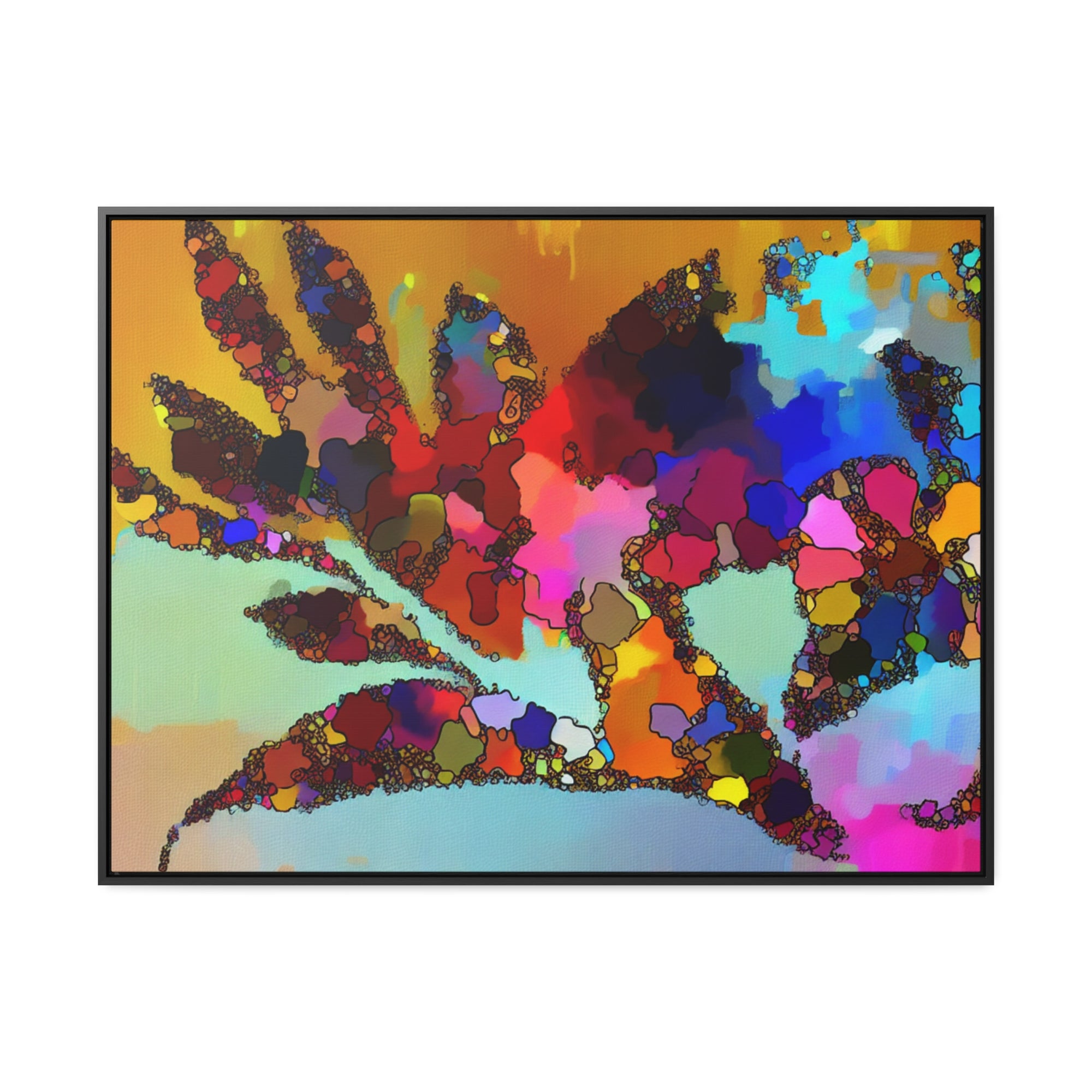 Botanical Rhythm and Flow | Framed Canvas