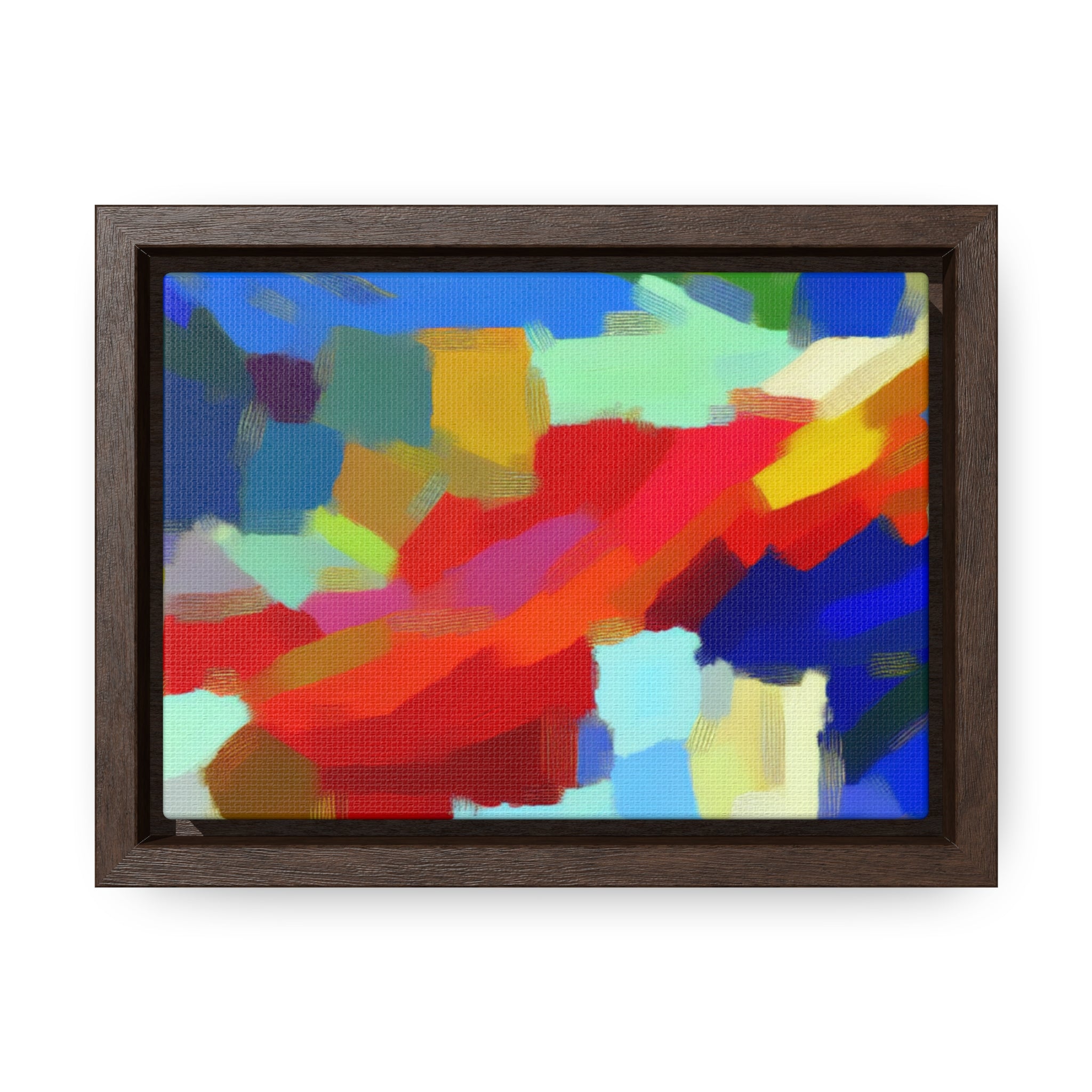 Rhythmic Color Dance | Framed Canvas