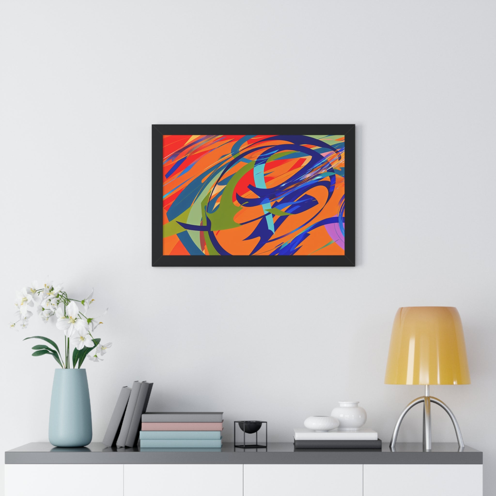 Chromatic Reverie and Motion | Framed Print