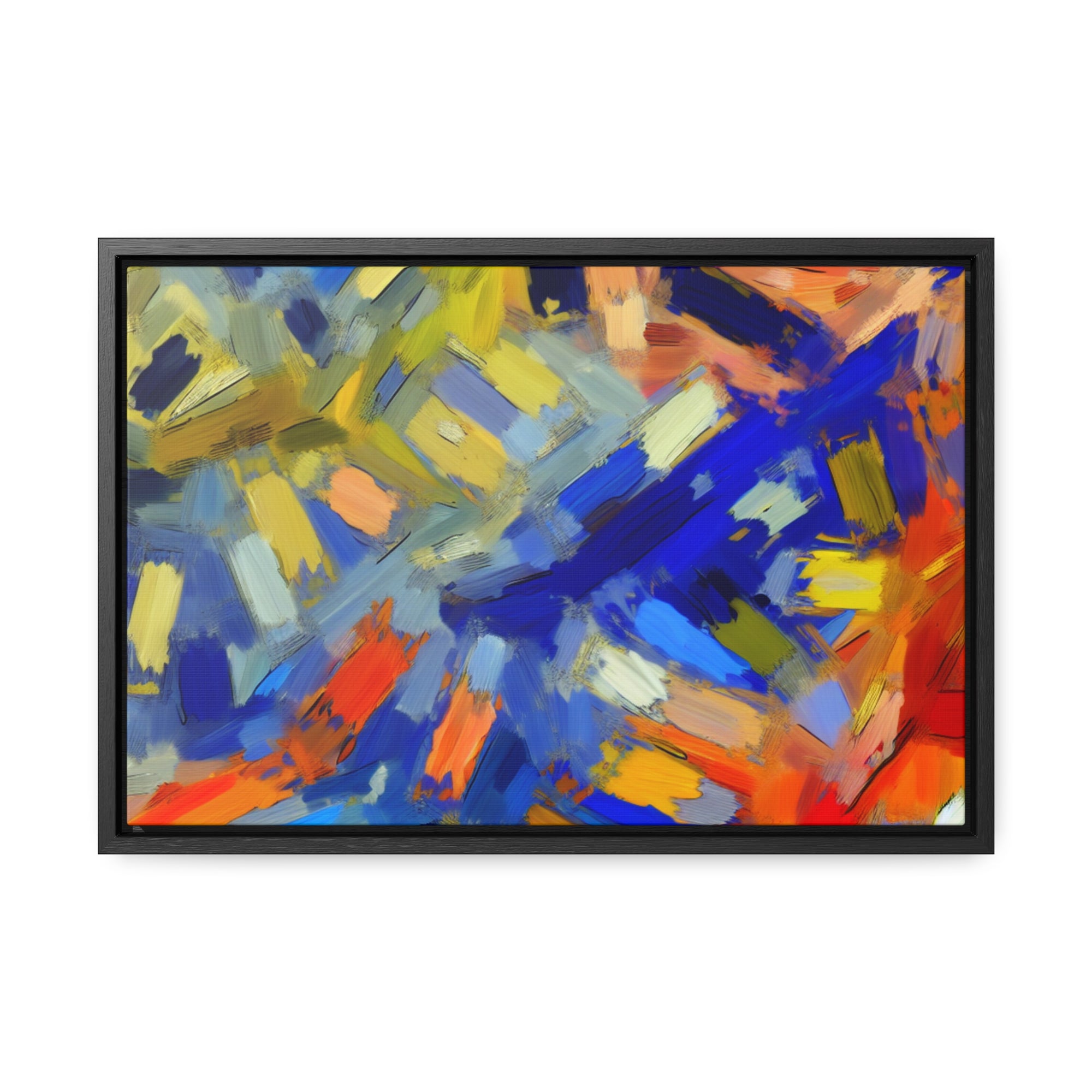 Chromatic Dance of Emotion | Framed Canvas