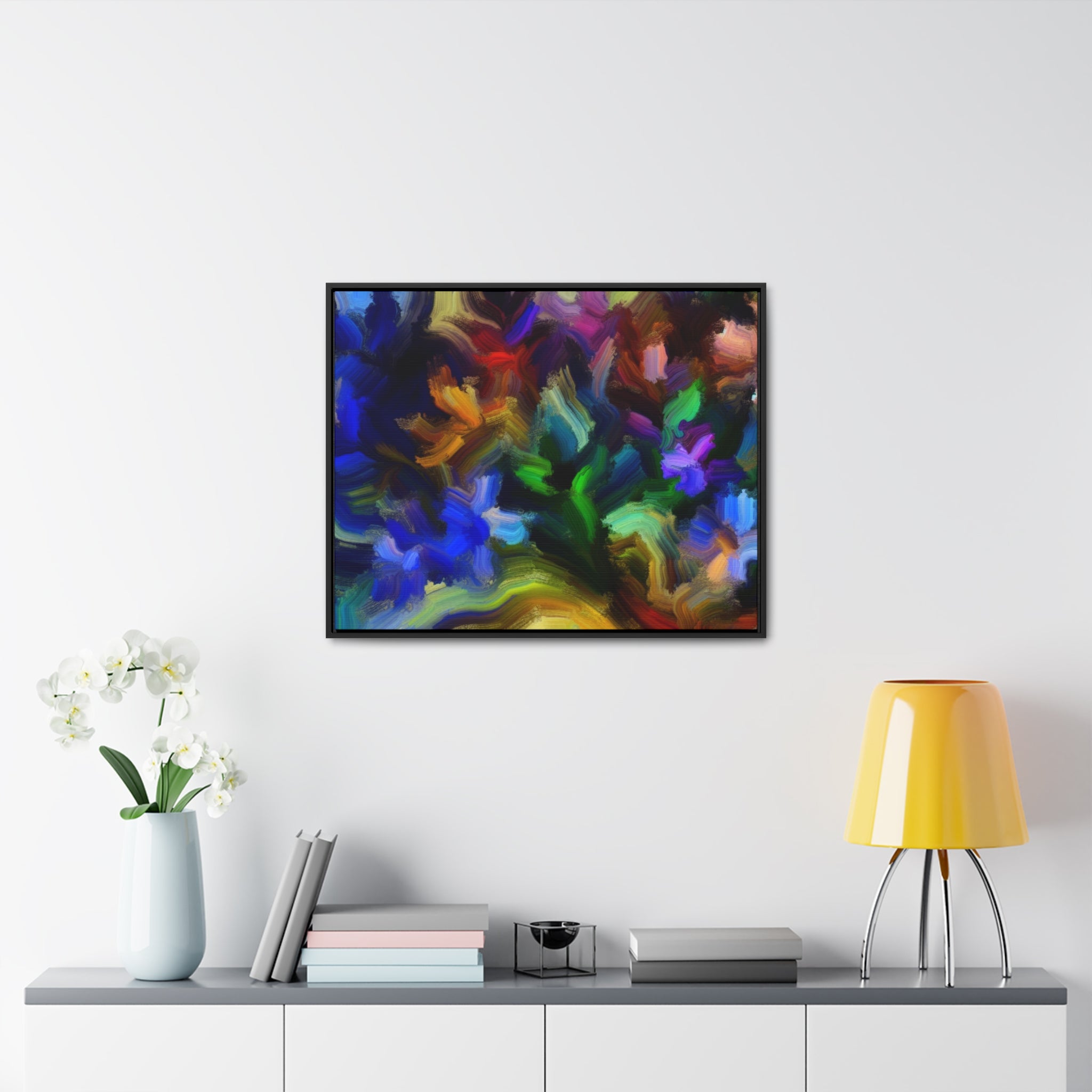 Vibrant Whispers of Flora | Framed Canvas