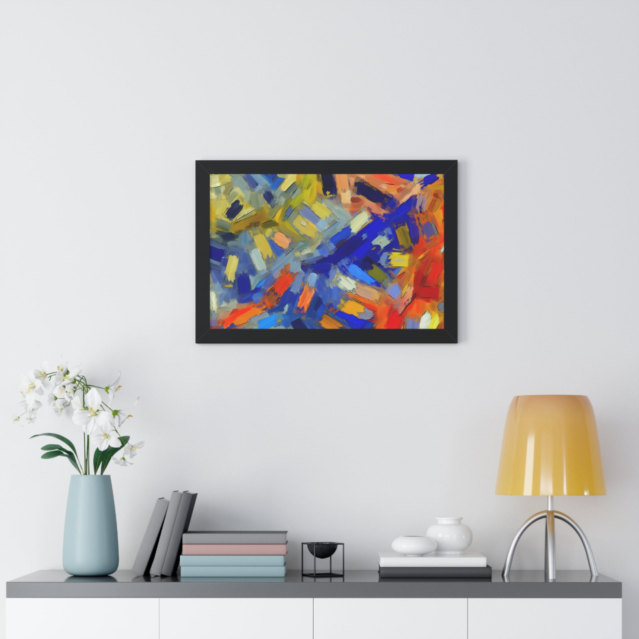 Chromatic Dance of Emotion | Framed Print